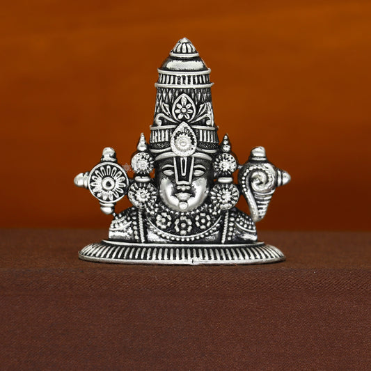 2" 925 sterling silver stylish divine Venkateswara swamy idol tirupati balaji statue sculpture figurine amazing crafted statue gift art697 - TRIBAL ORNAMENTS