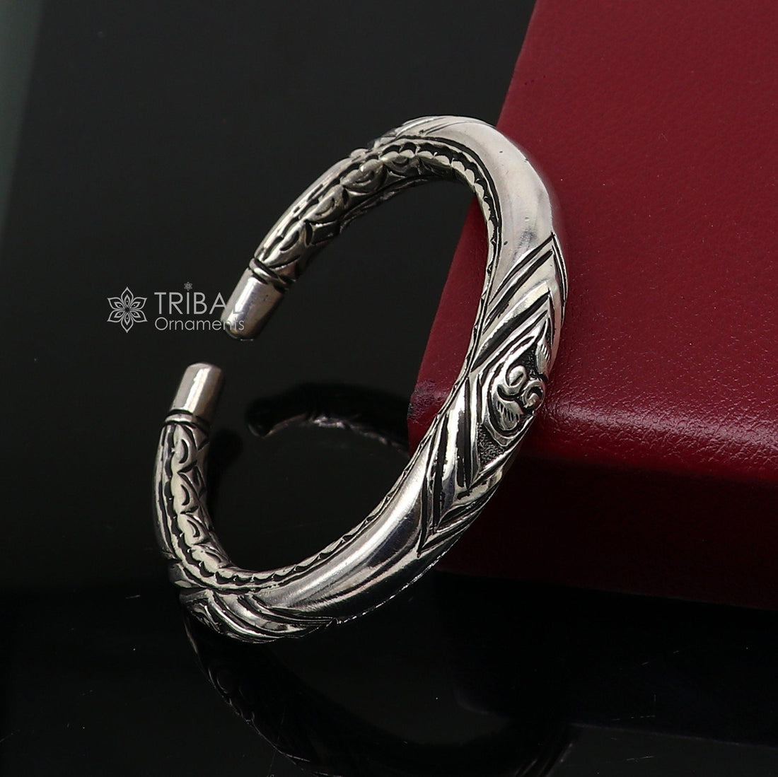 925 Sterling silver handmade fabulous chitai work customized design bangle bracelet kada unisex personalized jewelry nsk749 - TRIBAL ORNAMENTS