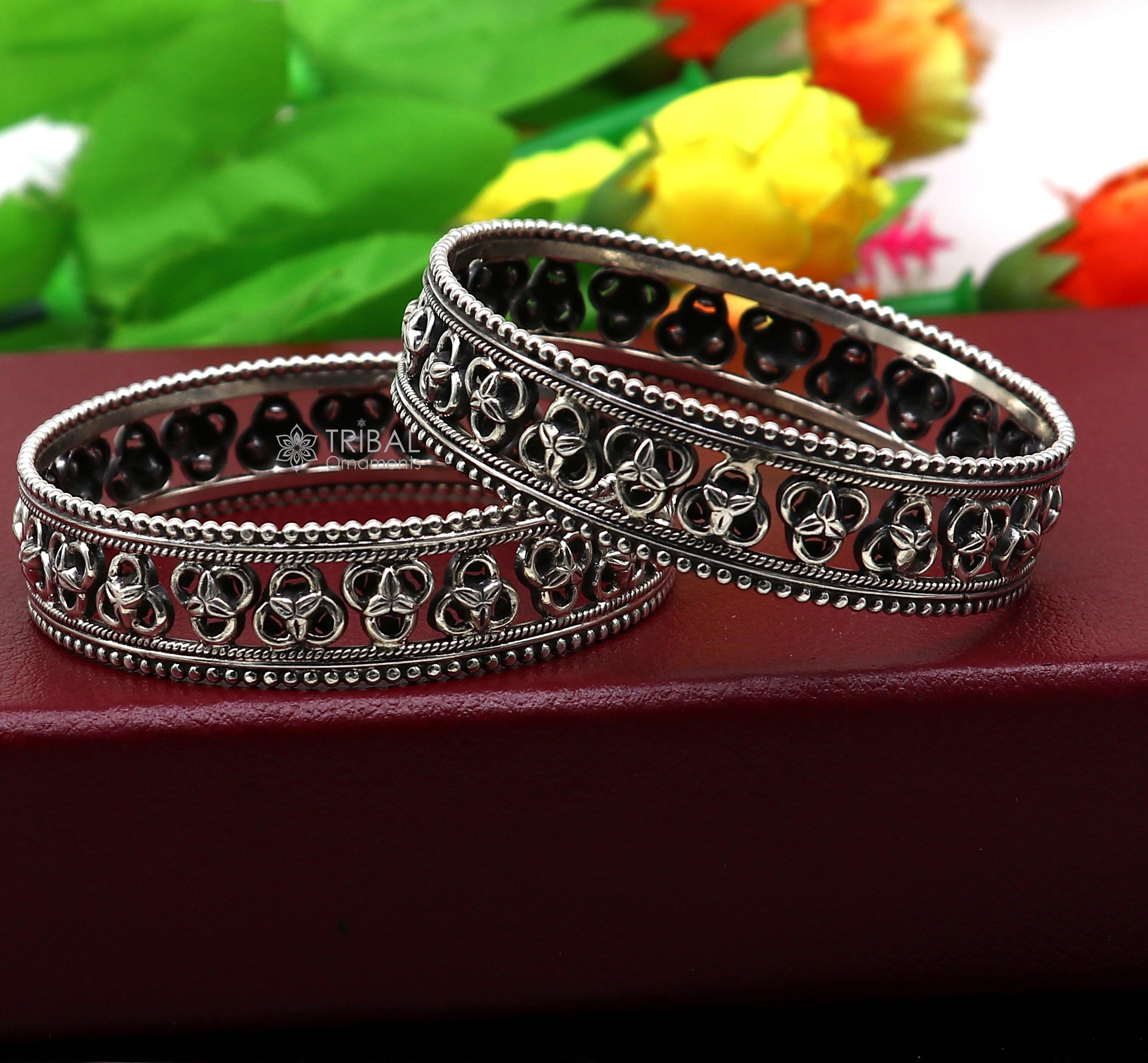 Unique deals silver bangles