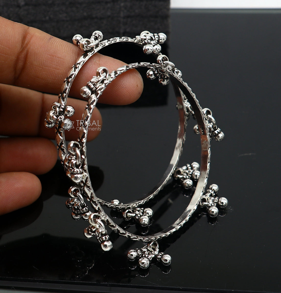925 sterling silver unique style handmade stylish trendy bangles bracelet , best brides collection wedding NAVRATRI jewelry nba404 - TRIBAL ORNAMENTS