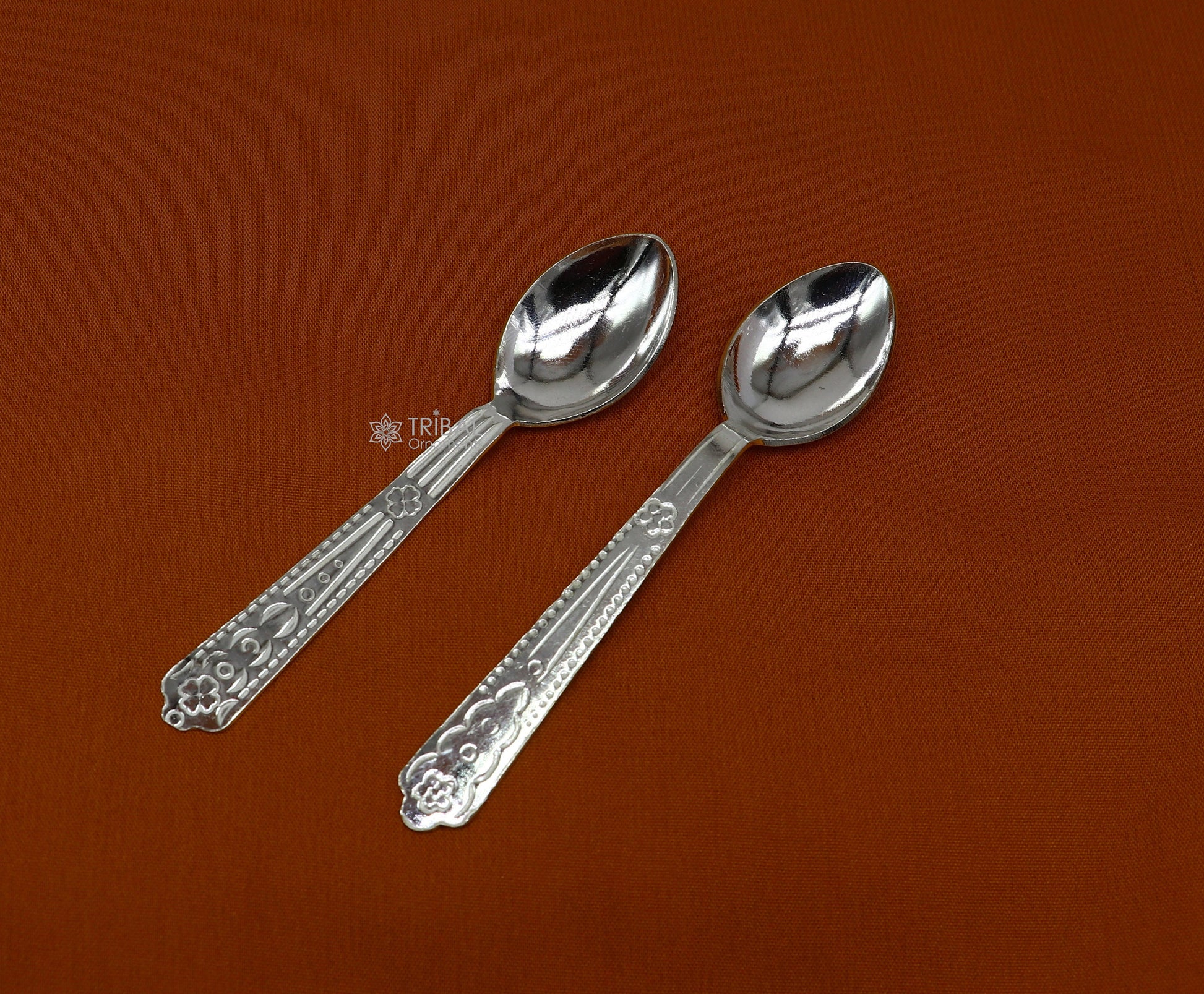 925 sterling silver handmade solid silver spoon for new born baby serving, silver has antibacterial properties, keep stay healthy sv282 - TRIBAL ORNAMENTS
