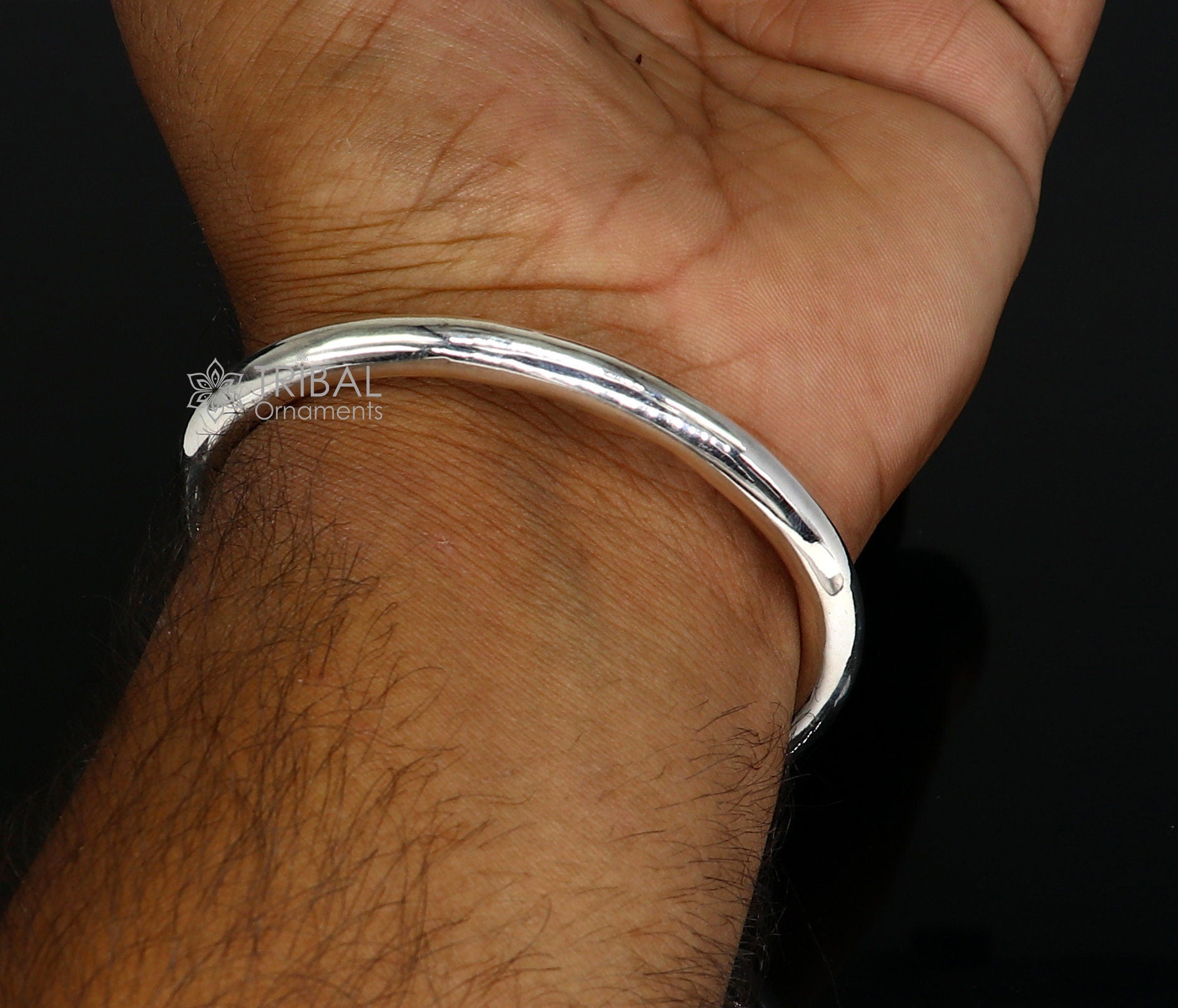 Mens sterling silver deals bangle bracelet