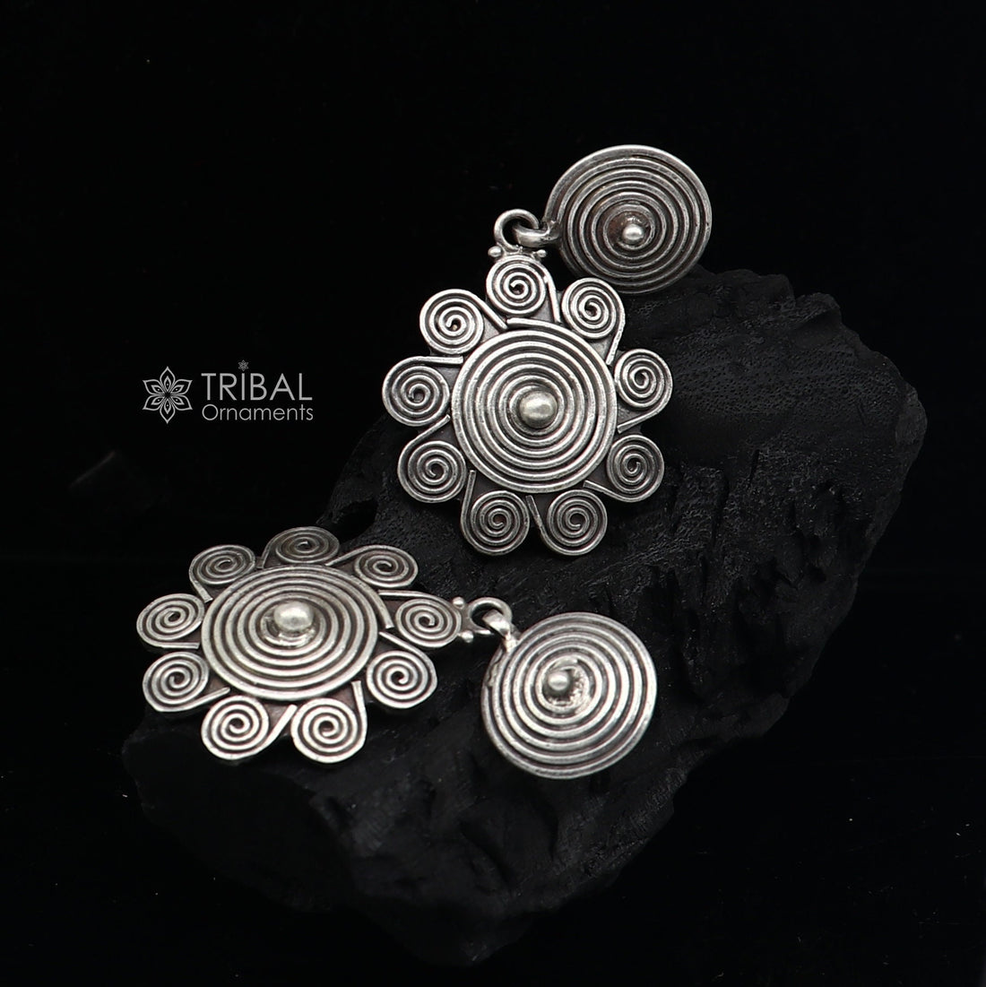 925 sterling silver handcrafted earring, stud earring, amazing Stylish design functional party wear gifting earring wedding jewelry s1230 - TRIBAL ORNAMENTS