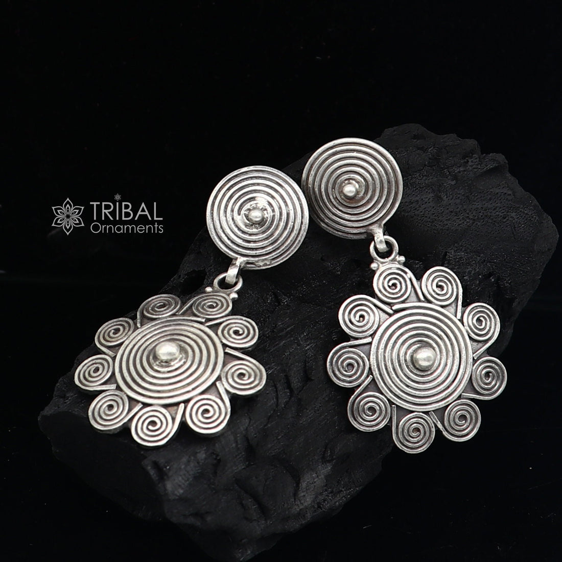 925 sterling silver handcrafted earring, stud earring, amazing Stylish design functional party wear gifting earring wedding jewelry s1230 - TRIBAL ORNAMENTS