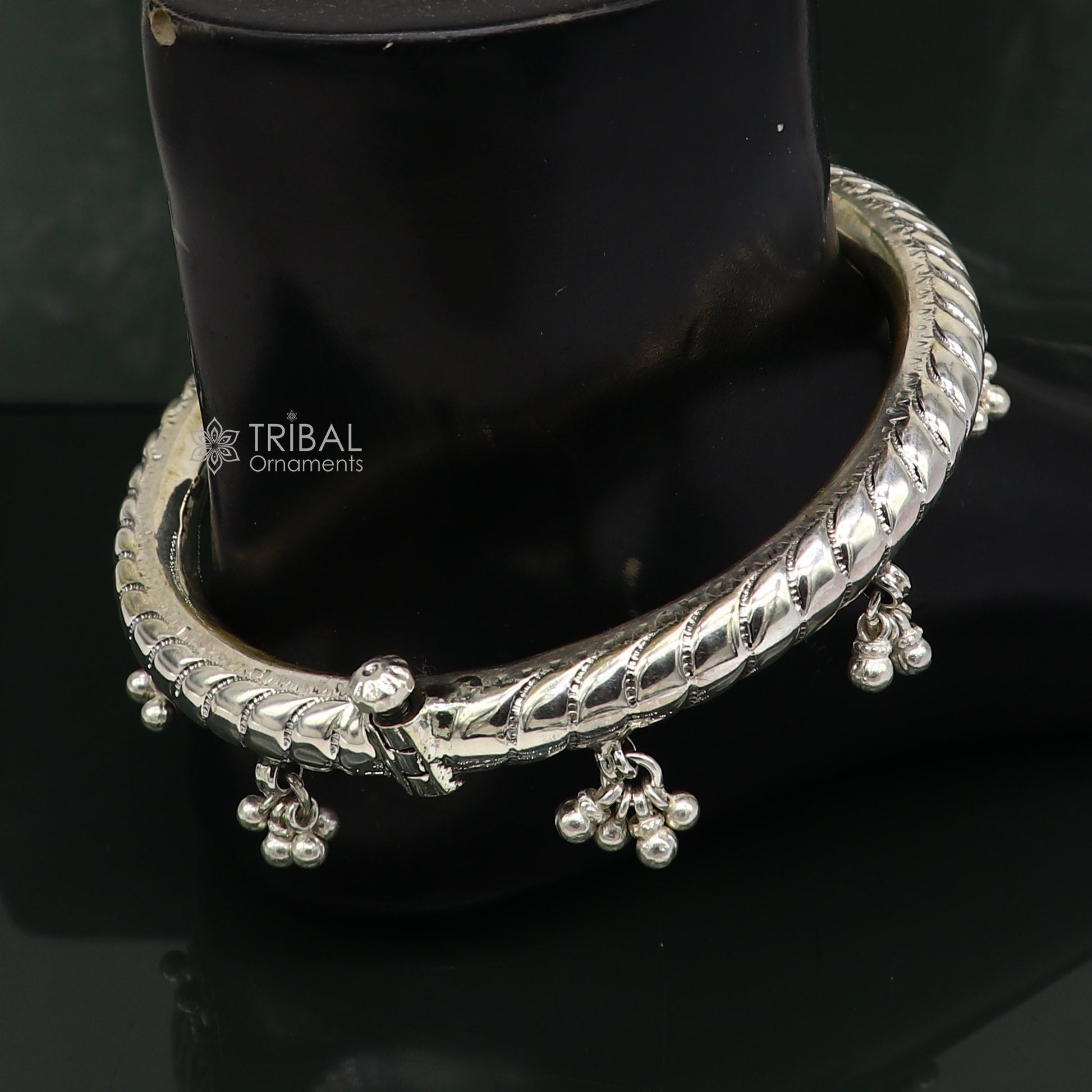 925 pure silver Vintage antique design handmade gorgeous oxidized foot kada ankle bracelet tribal ethnic silver jewelry nsfk108 - TRIBAL ORNAMENTS