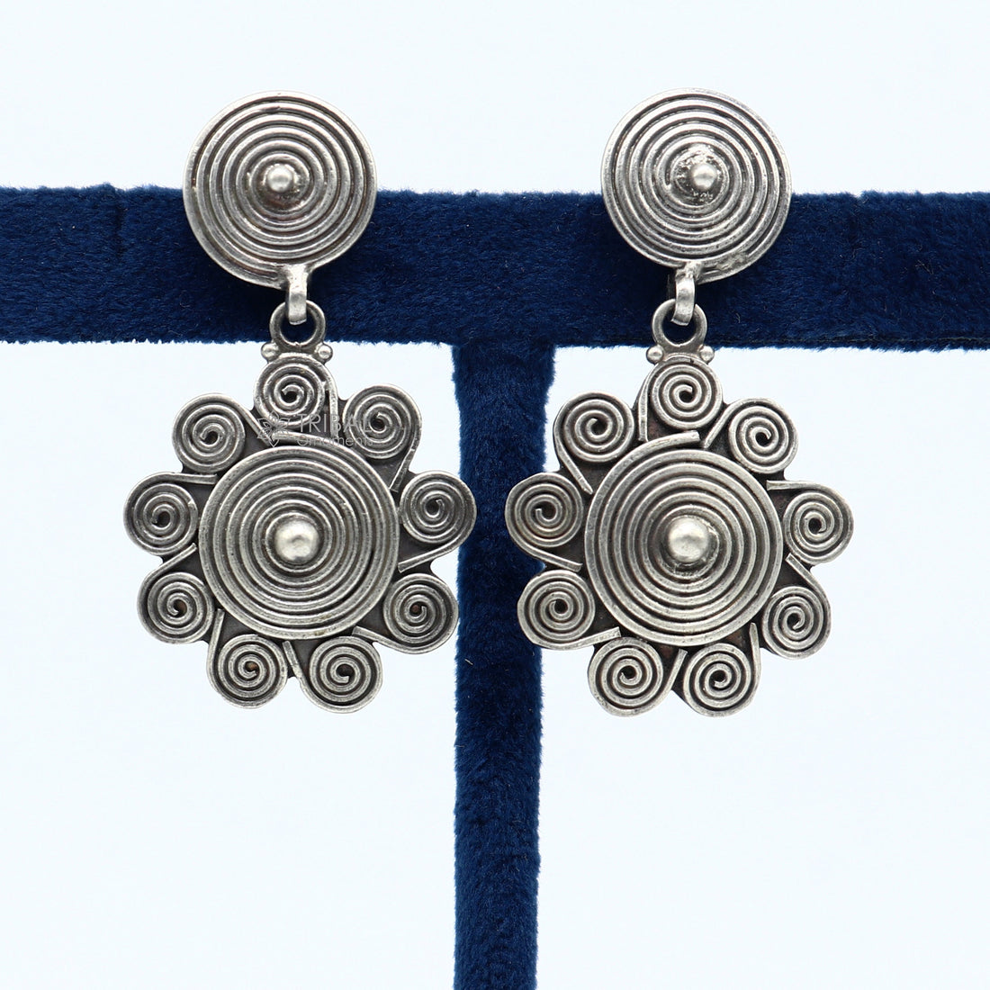 925 sterling silver handcrafted earring, stud earring, amazing Stylish design functional party wear gifting earring wedding jewelry s1230 - TRIBAL ORNAMENTS