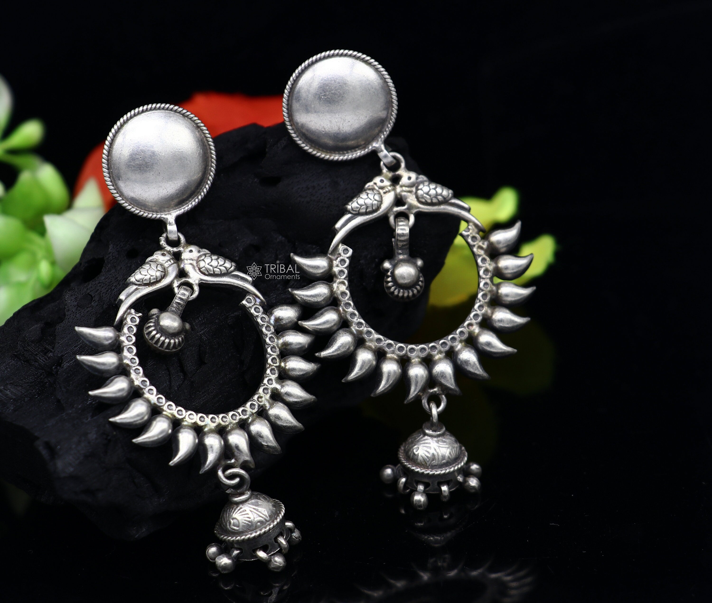 Long Earrings Ethnic Style Sterling Silver 925, Party Earrings -  SunnyArmenia