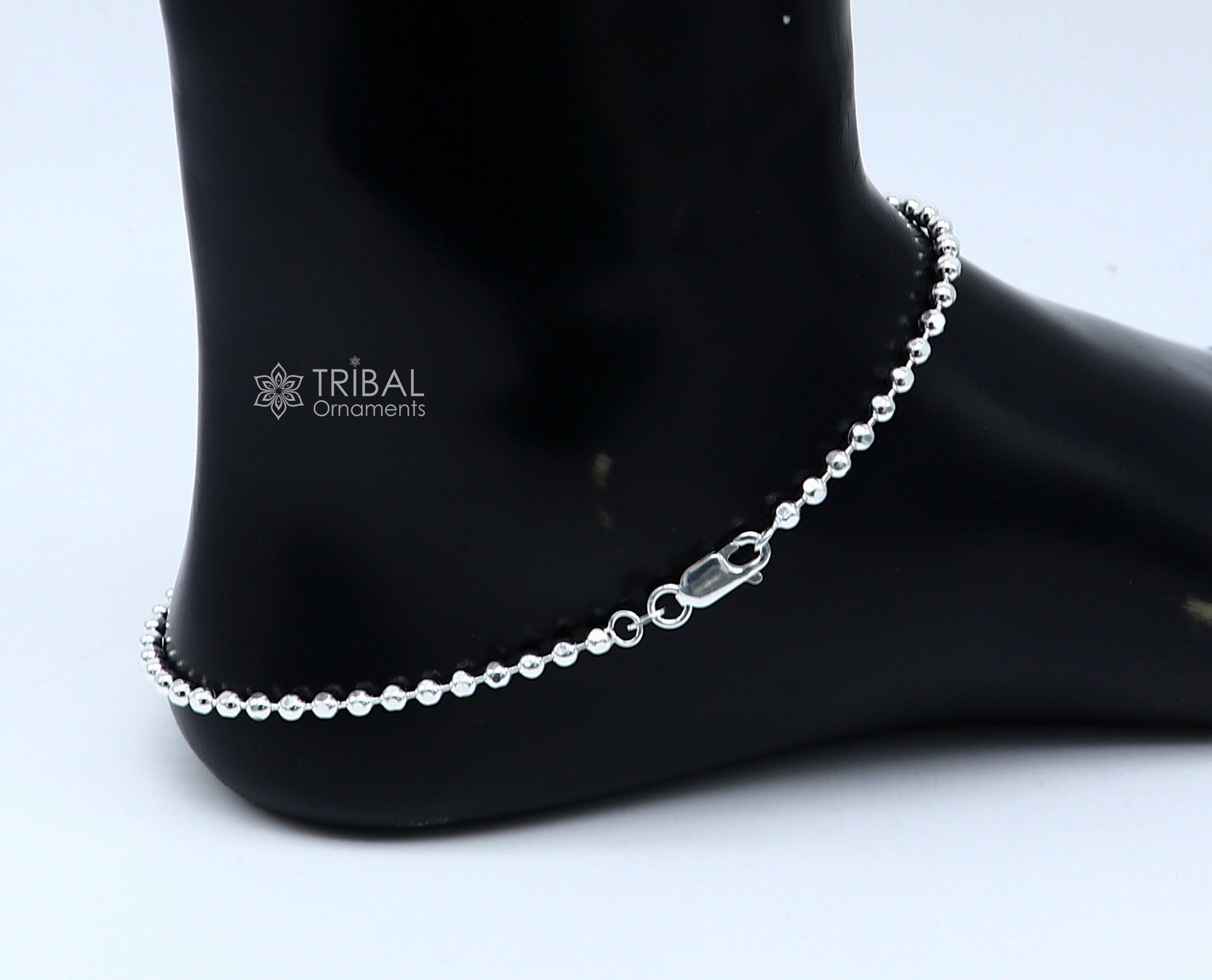 Mens on sale silver anklet