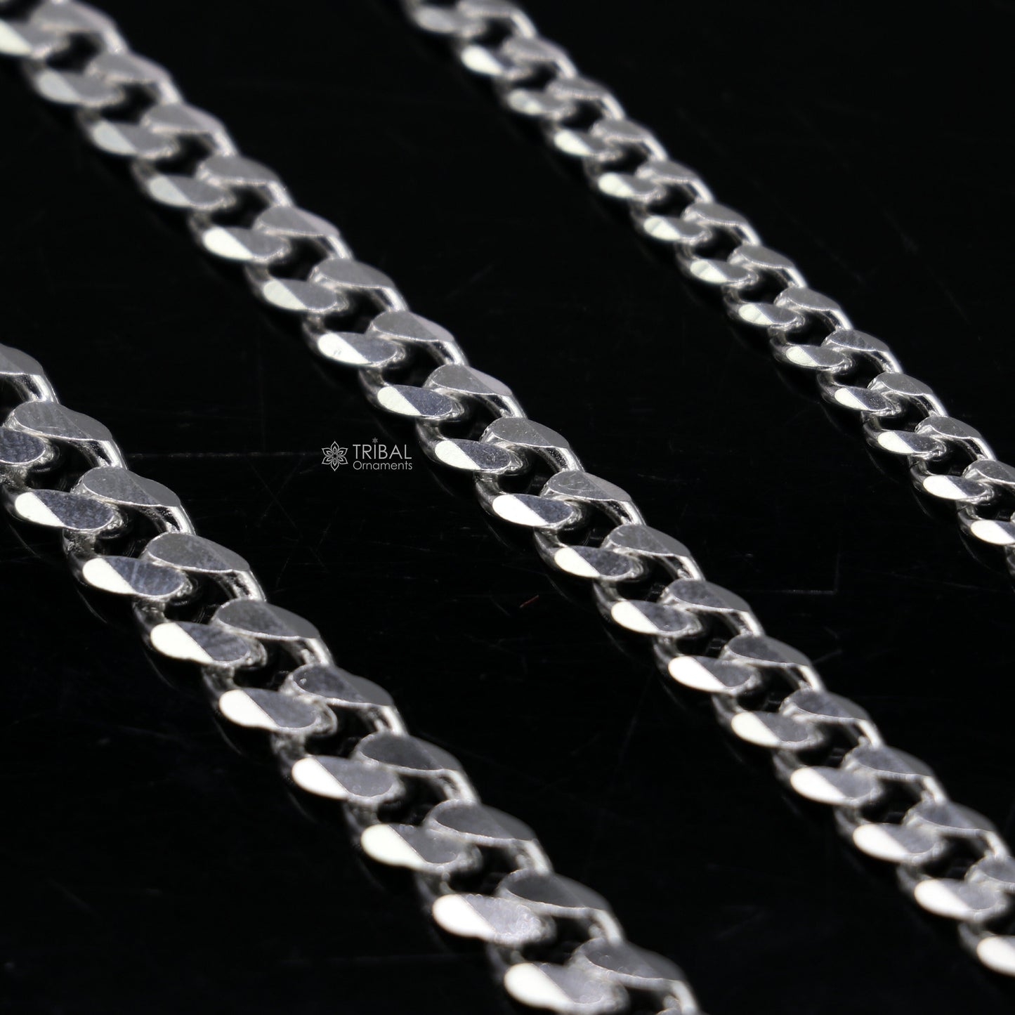 925 Sterling silver handmade shiny stylish 4mm/ 5mm/ 6mm plain bracelet for both boys and girls, solid chain heavy bracelet sbr708 - TRIBAL ORNAMENTS