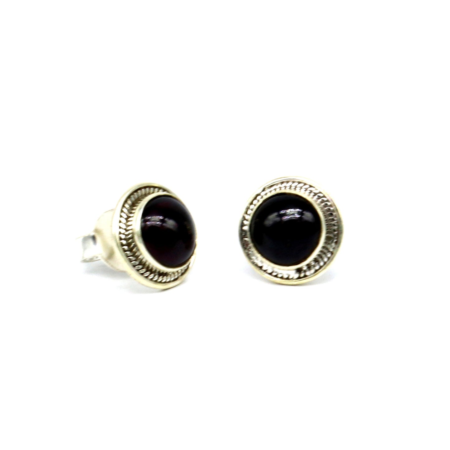 925 sterling silver fabulous garnet stone stud earrings, best unisex jewelry fancy earrings daily use jewelry collection s1268 - TRIBAL ORNAMENTS