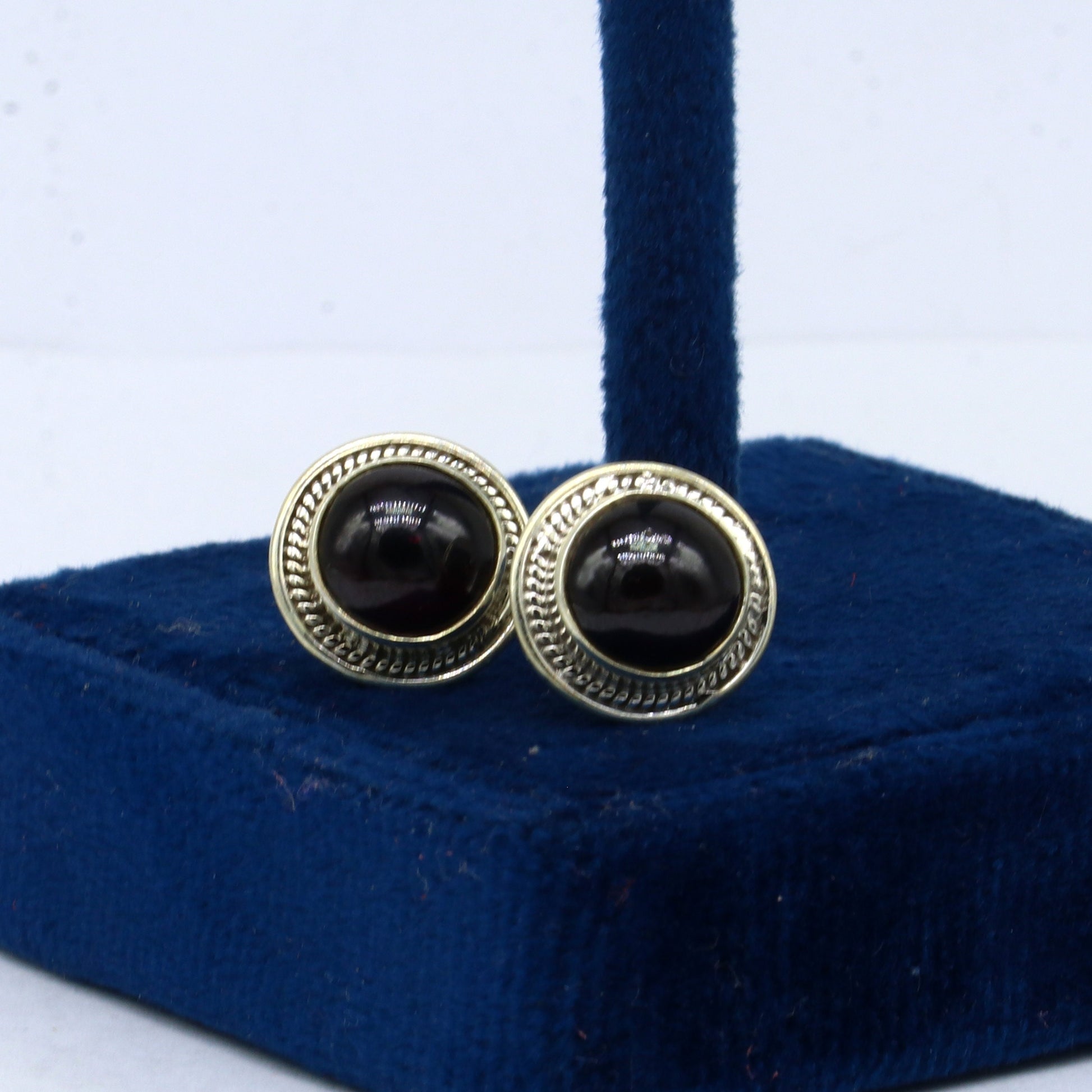 925 sterling silver fabulous garnet stone stud earrings, best unisex jewelry fancy earrings daily use jewelry collection s1268 - TRIBAL ORNAMENTS