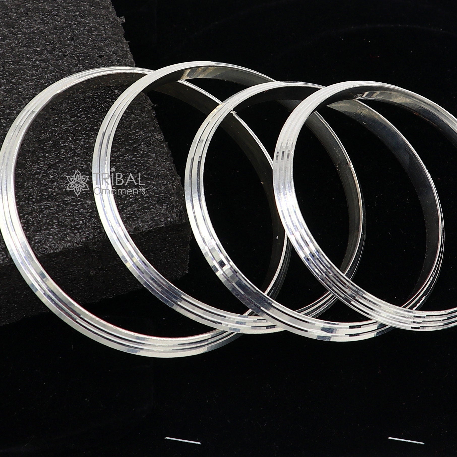 Solid 925 sterling silver handmade punjabi sikha bangle bracelet kada, all sized men's or girl's bangle kada daily use jewelry nsk789 - TRIBAL ORNAMENTS