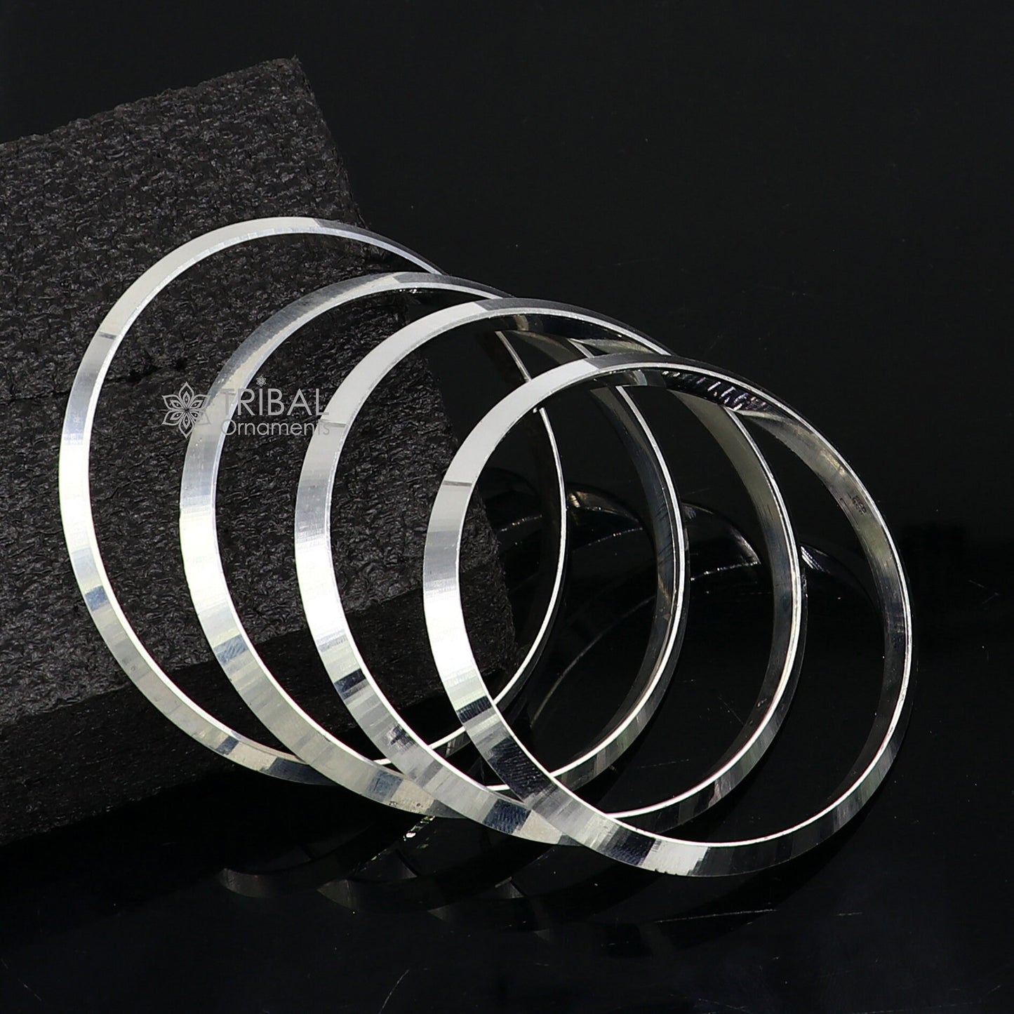 Solid 925 sterling silver handmade punjabi sikha bangle bracelet kada, all sized men's or girl's bangle kada daily use jewelry nsk789 - TRIBAL ORNAMENTS