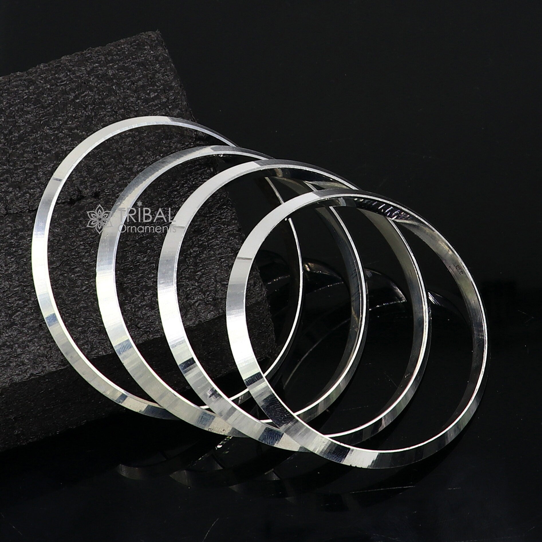 Solid 925 sterling silver handmade punjabi sikha bangle bracelet kada, all sized men's or girl's bangle kada daily use jewelry nsk789 - TRIBAL ORNAMENTS