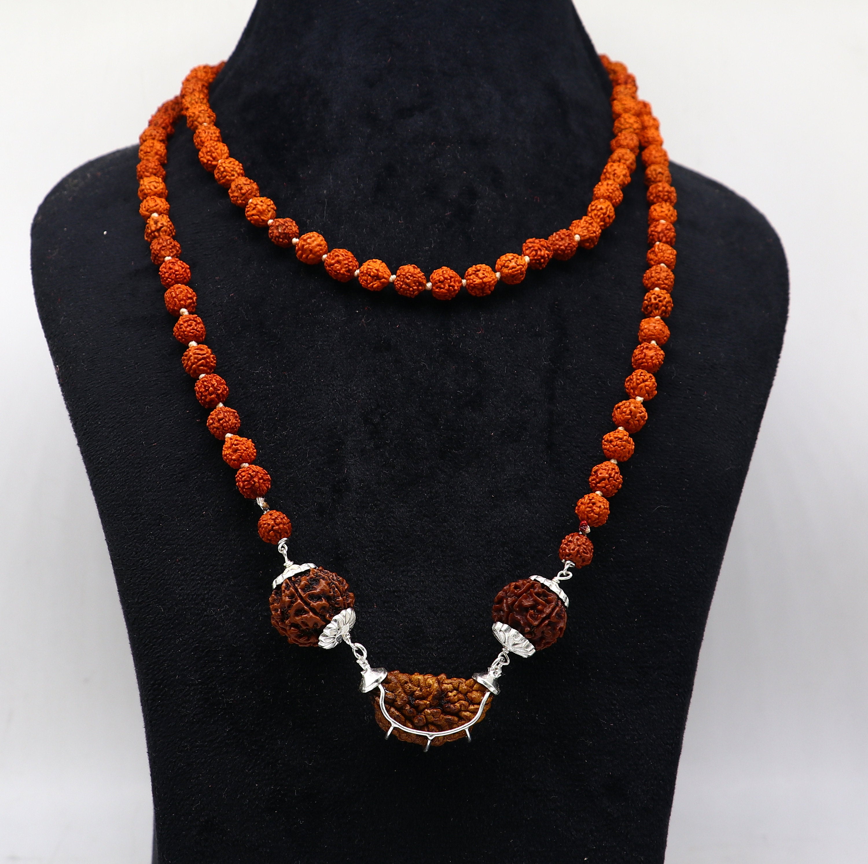 25% Summer Sale One Mukhi Kaju Dana Natural Rudraksha with Silver.100 outlet Percent Original,Energized and Certified - Free Sterling silver Chain