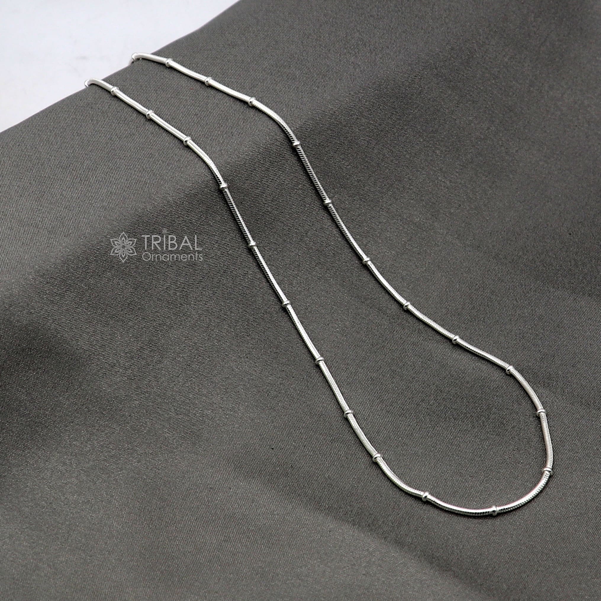 1mm Sterling Silver, Solid Cable Chain Necklace - The Black Bow Jewelry  Company