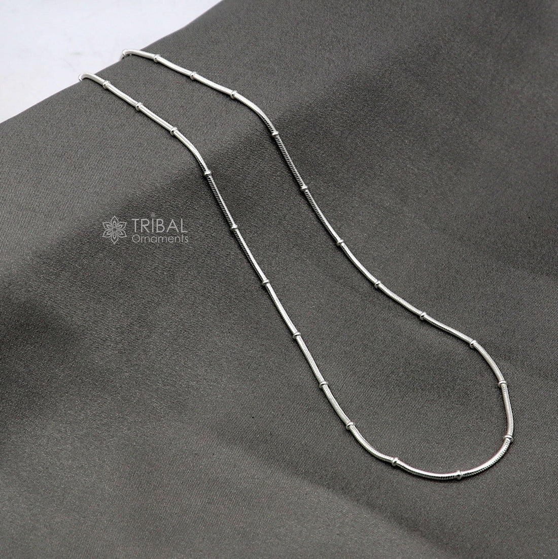 1mm 18" long snake chain 925 sterling silver handmade snake chain pendant chain, necklace chain, fancy silver chain trendy style ch576 - TRIBAL ORNAMENTS