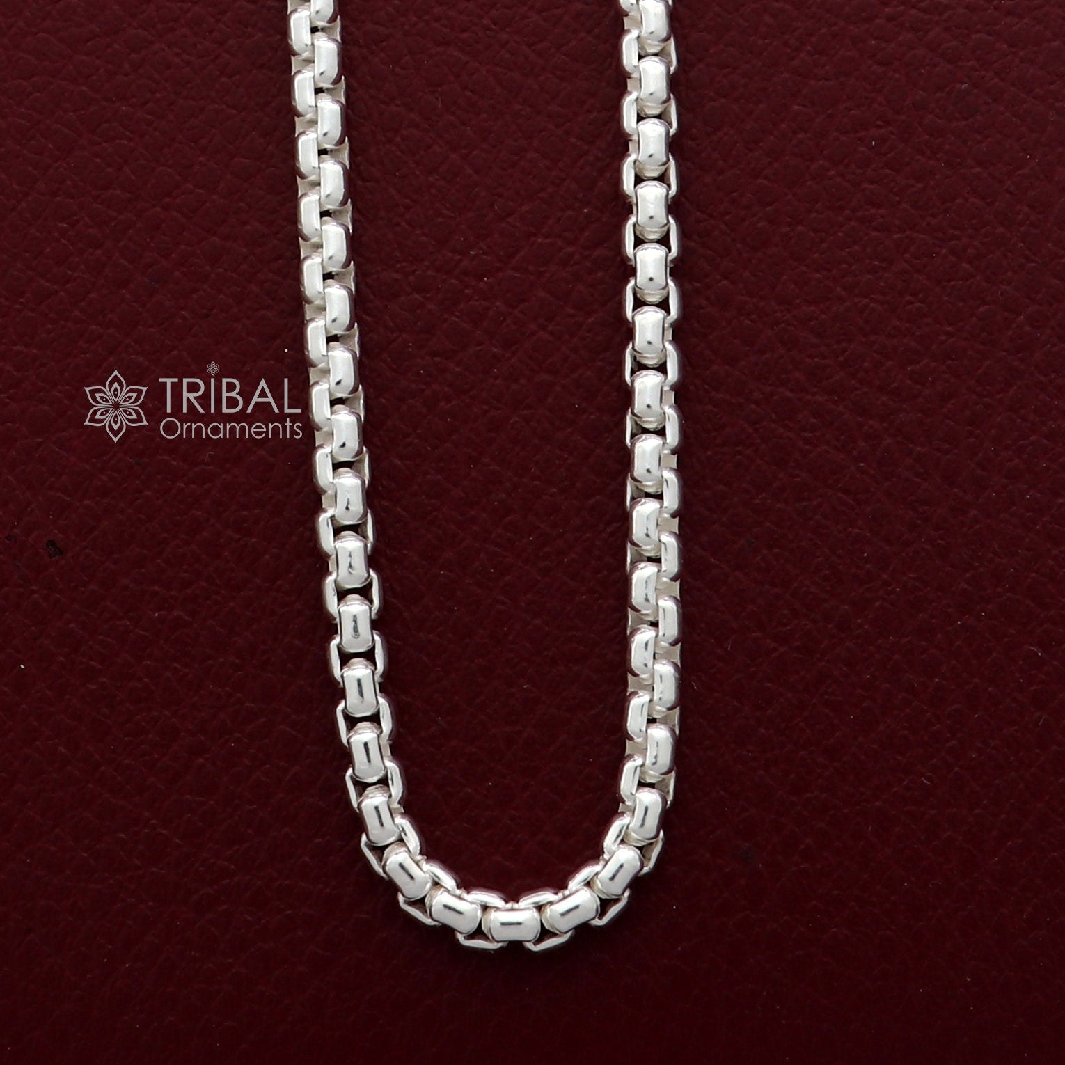 24" 3mm 925 sterling silver handmade amazing delicate solid Rolo high quality chains necklace, best gifting unisex necklace chain ch578 - TRIBAL ORNAMENTS