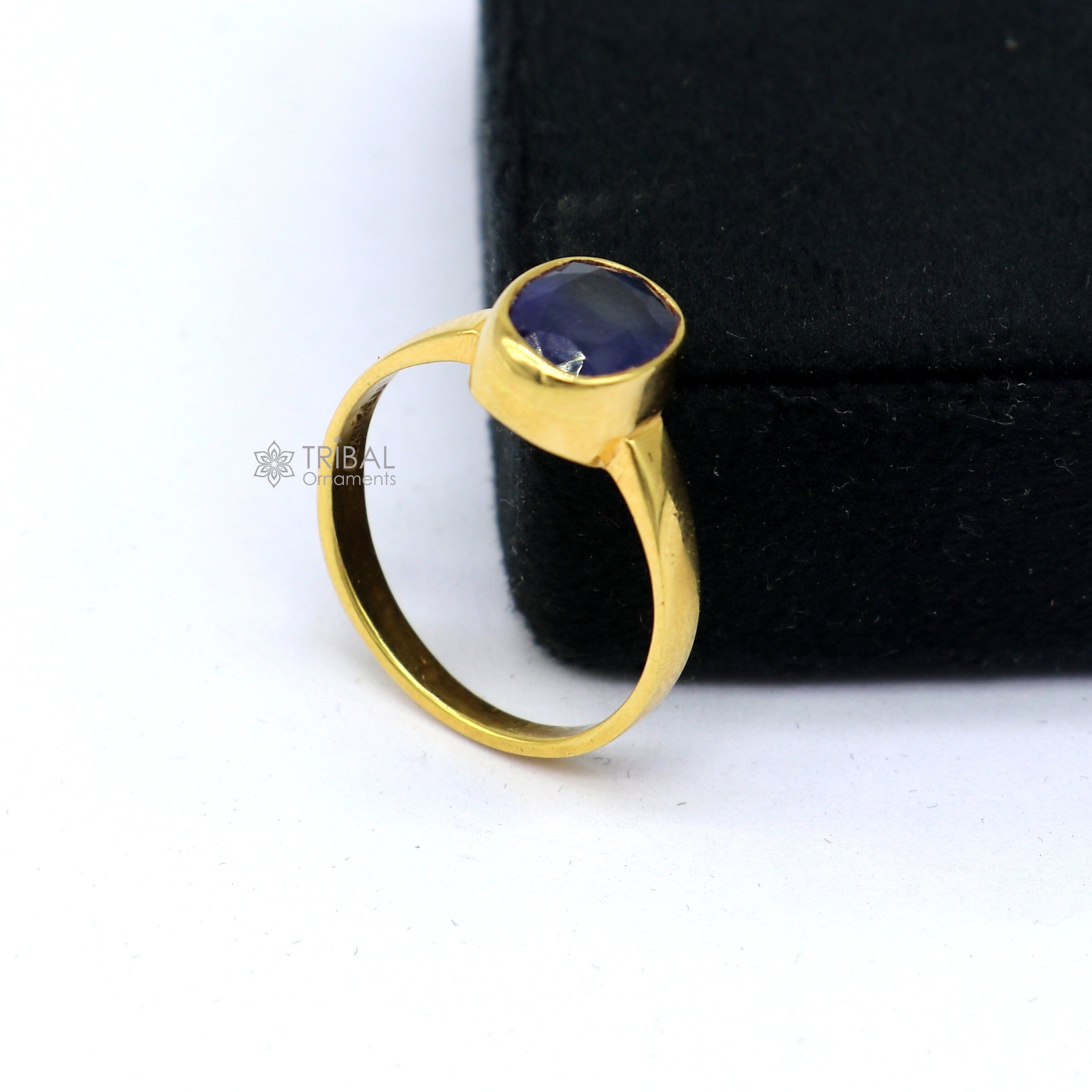 neelam panchdhatu ring, blue sapphire ring, ceylon gems, neelam gemstone, neelam  ring, blue sapphire, shani ratan – CLARA