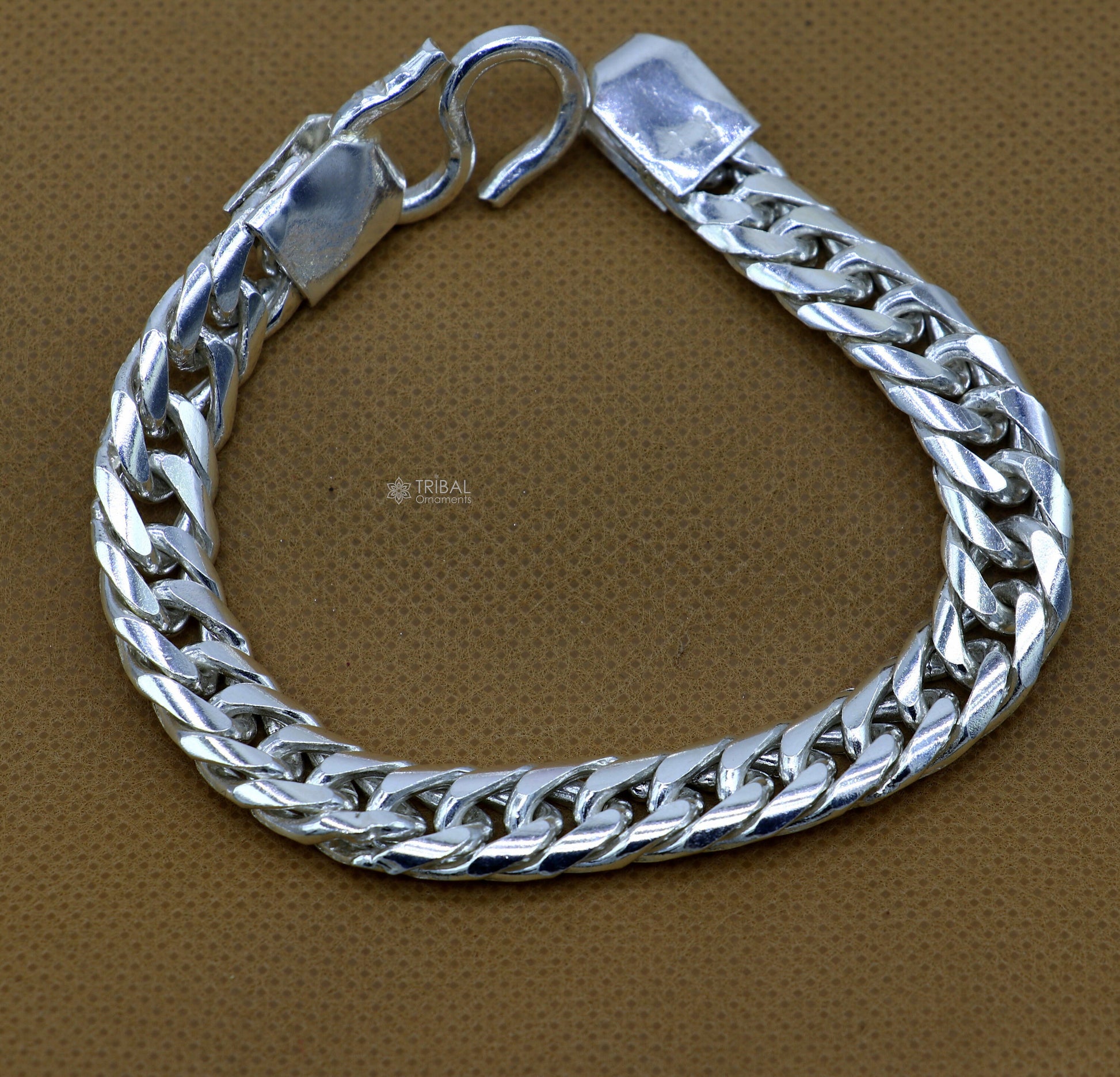 10mm 925 sterling silver handmade unique customized design heavy men's bracelet, Amazing oxidized personalized gifting royal jewelry sbr725 - TRIBAL ORNAMENTS