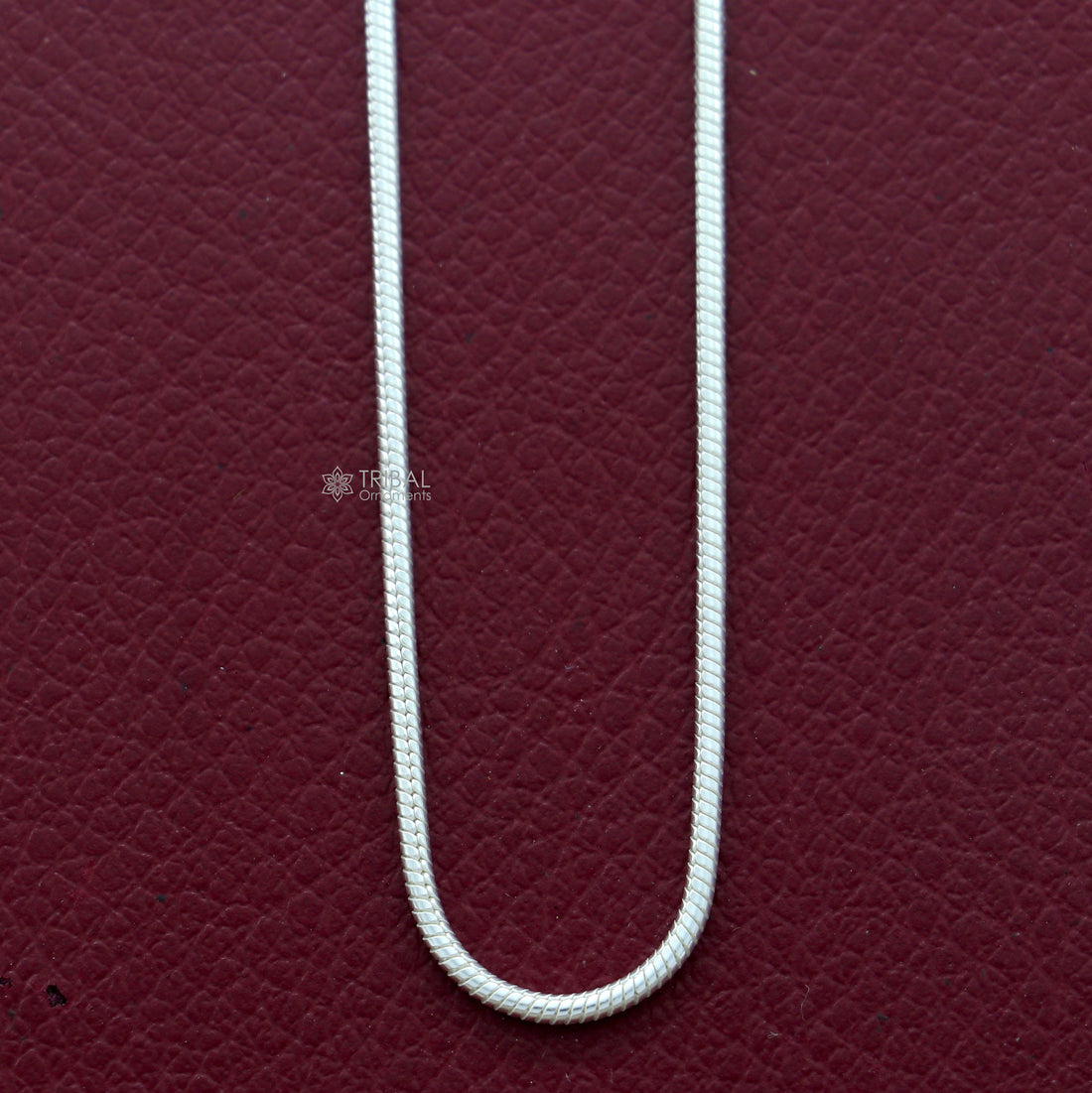 1mm 16" long snake chain 925 sterling silver handmade snake chain pendant chain baby kids or girl's, fancy silver chain trendy style ch577 - TRIBAL ORNAMENTS