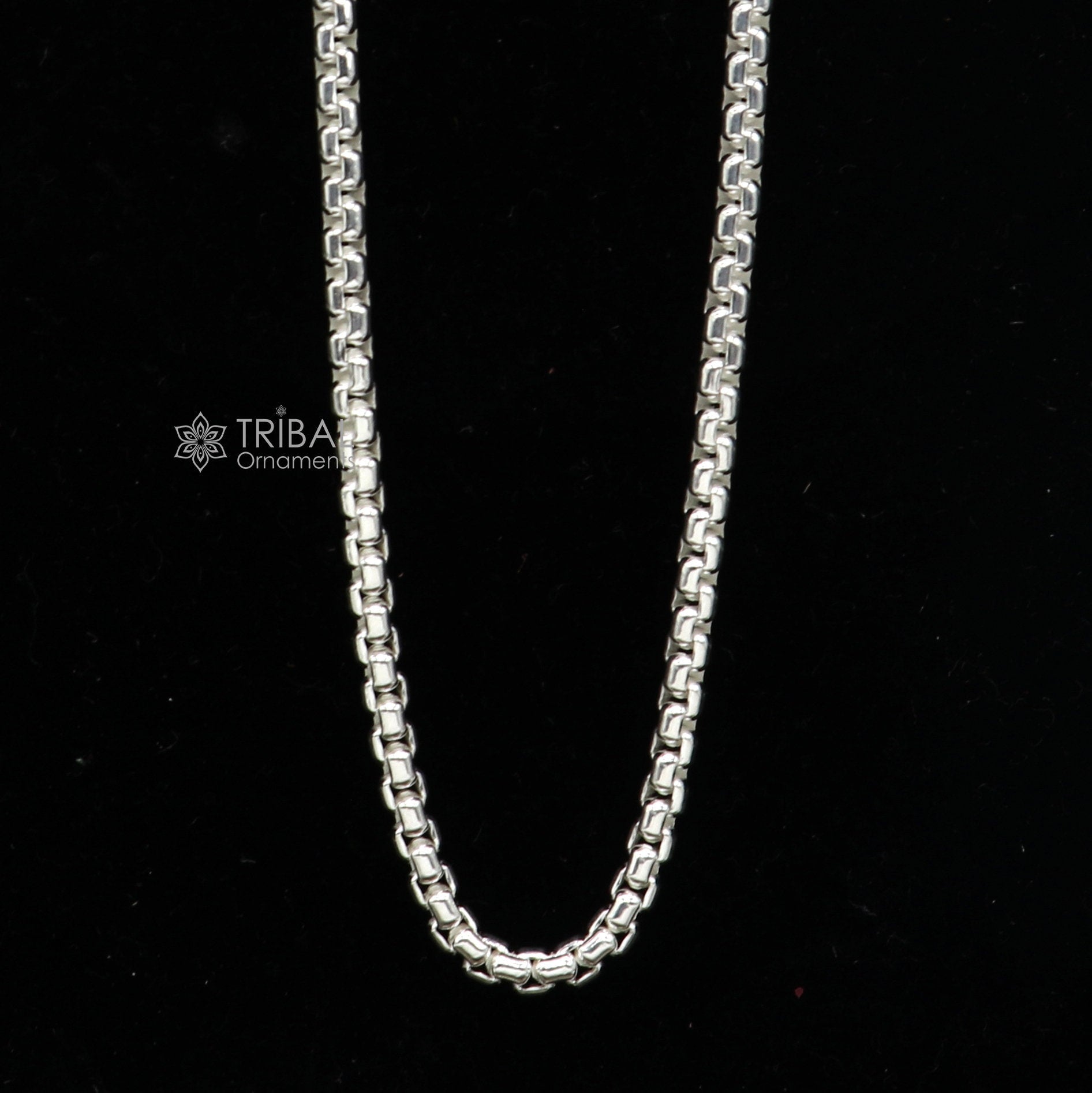 24" 3mm 925 sterling silver handmade amazing delicate solid Rolo high quality chains necklace, best gifting unisex necklace chain ch578 - TRIBAL ORNAMENTS