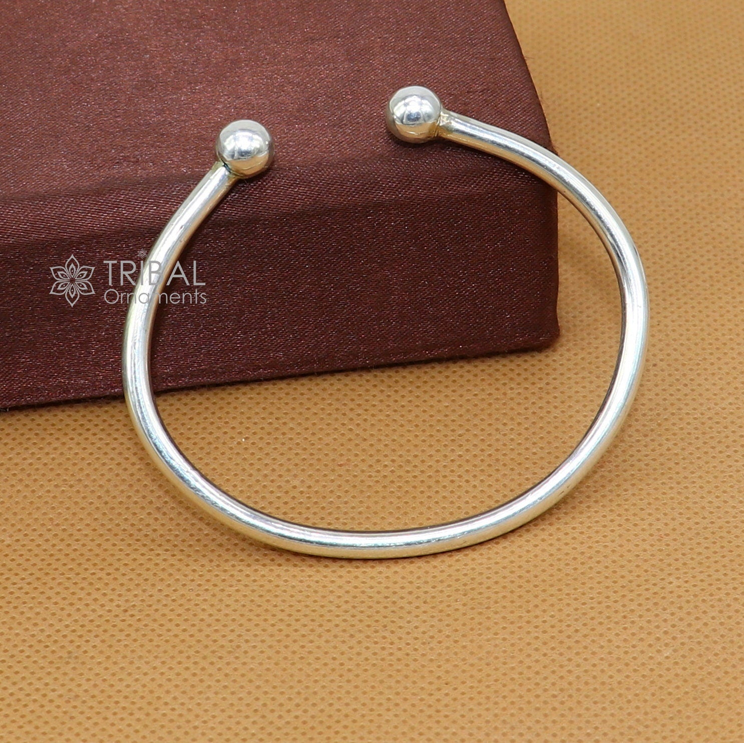 925 Sterling silver/Silver Cuff Bracelet/Mens Silver Bangle bracelet/solid cuff kada bracelet for both men's girls cuff212 - TRIBAL ORNAMENTS