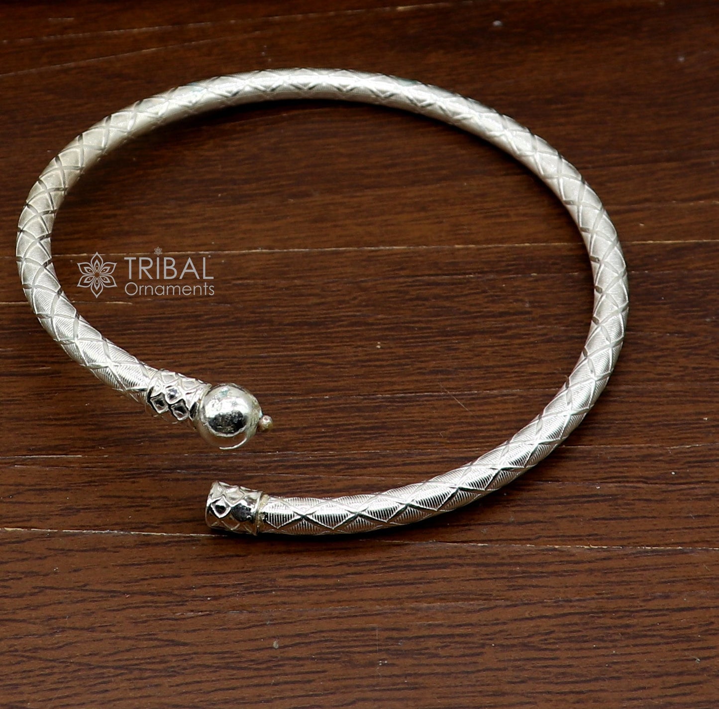 925 Sterling silver Handmade plain design indian traditional women's customized foot kada ankle kada bracelet tribal jewelry nsfk114 - TRIBAL ORNAMENTS