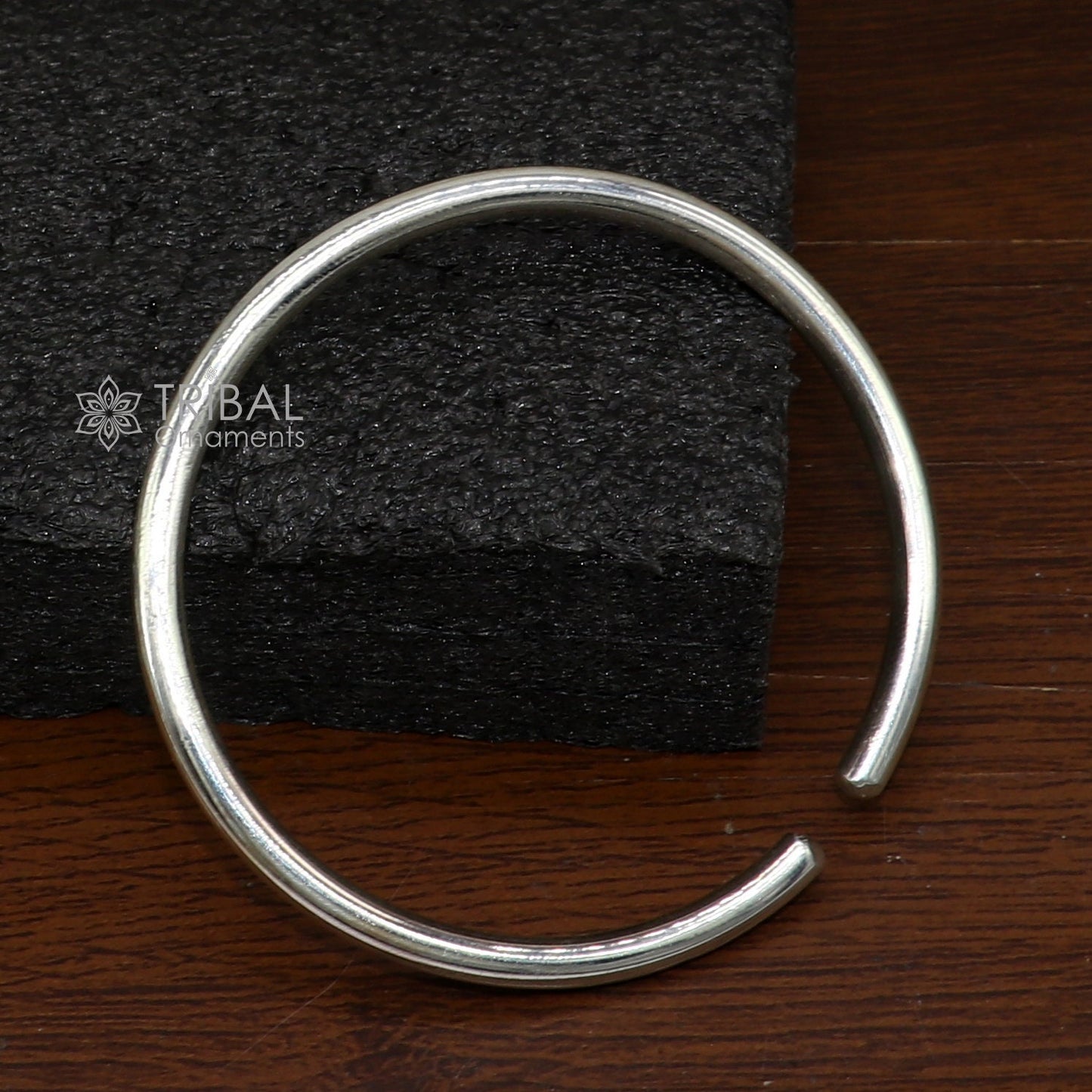 925 Sterling silver/Silver Cuff Bracelet/Mens Silver Bangle bracelet/plain solid cuff kada bracelet for both men's girls cuff216 - TRIBAL ORNAMENTS