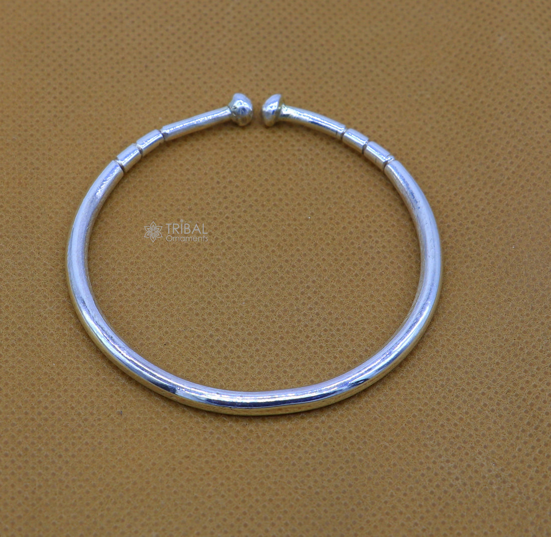 925 Sterling silver/Silver Cuff Bracelet/Mens Silver Bangle bracelet/solid cuff kada bracelet for both men's or girls cuff215 - TRIBAL ORNAMENTS