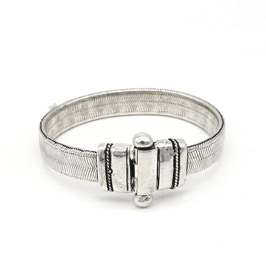 10MM" 925 sterling silver customized snake chain belt bracelet vintage design stylish men's gifting wrist belt jewelry sbr727 - TRIBAL ORNAMENTS