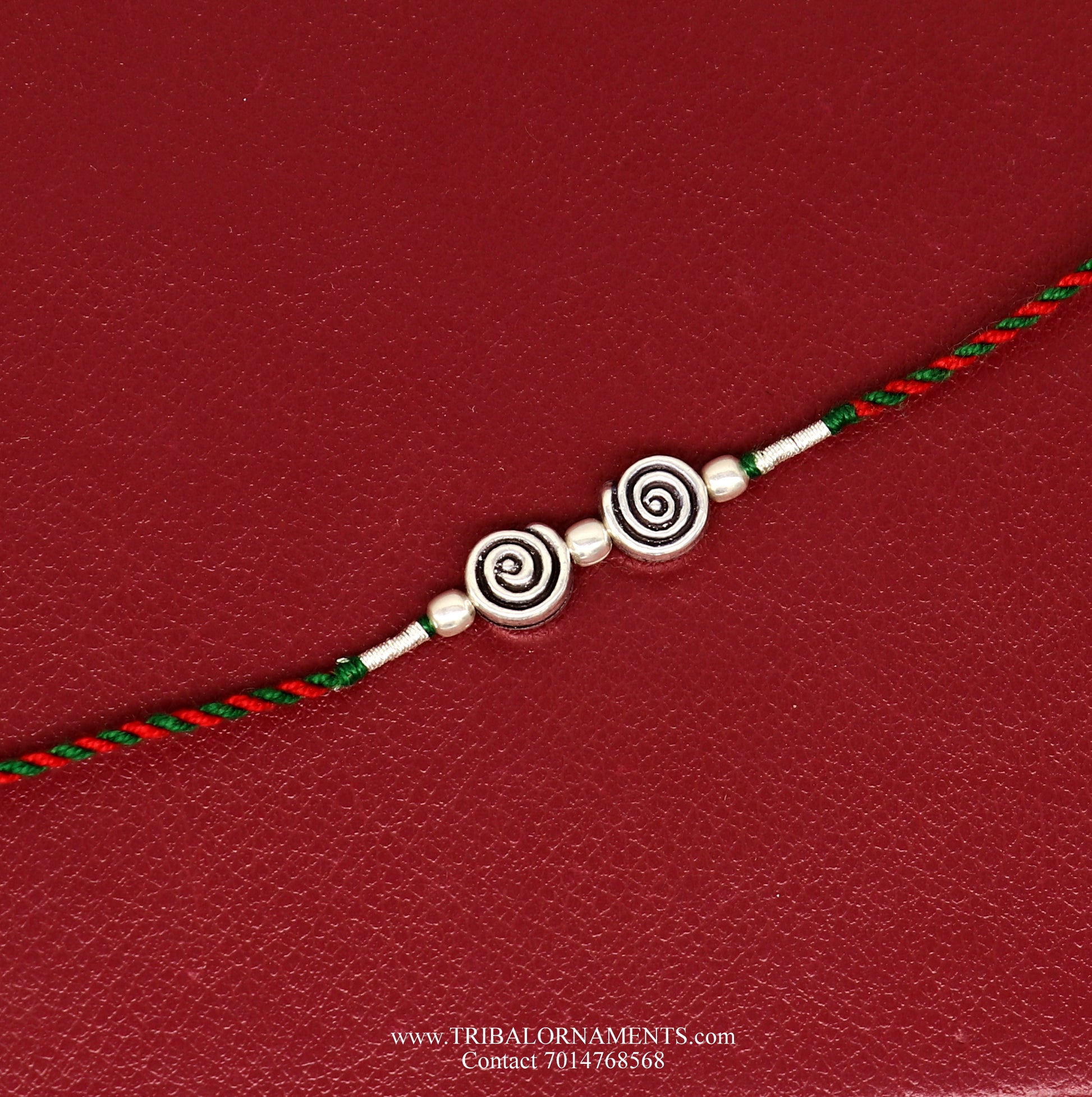 925 sterling silver handmade fresh design Rakhi Bracelet, amazing stylish gift for Rakshabandhan rk77 - TRIBAL ORNAMENTS