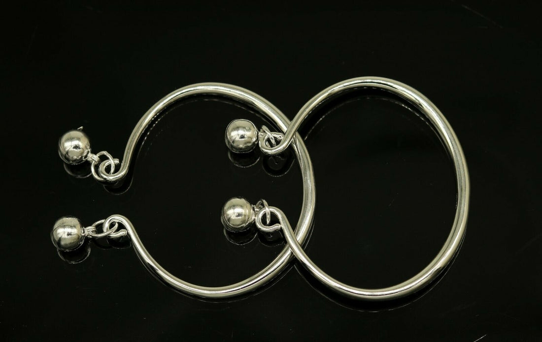 925 sterling silver adjustable charm bangle bracelet kada unisex kids baby bbk22 - TRIBAL ORNAMENTS