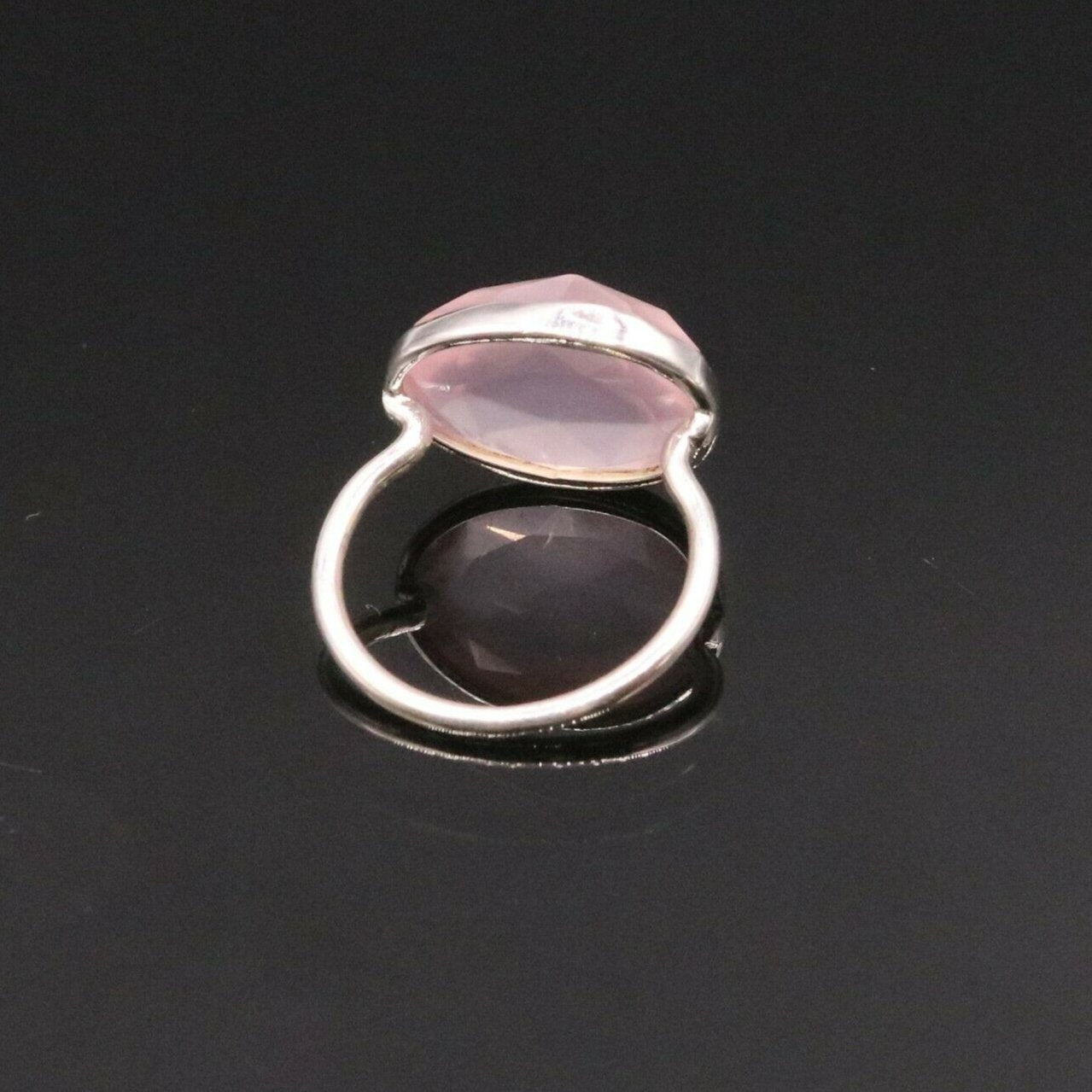 AWESOME PINK ROSE QUARTZ 925 SOLID SILVER HANDMADE RING BAND UNISEX sr118 - TRIBAL ORNAMENTS