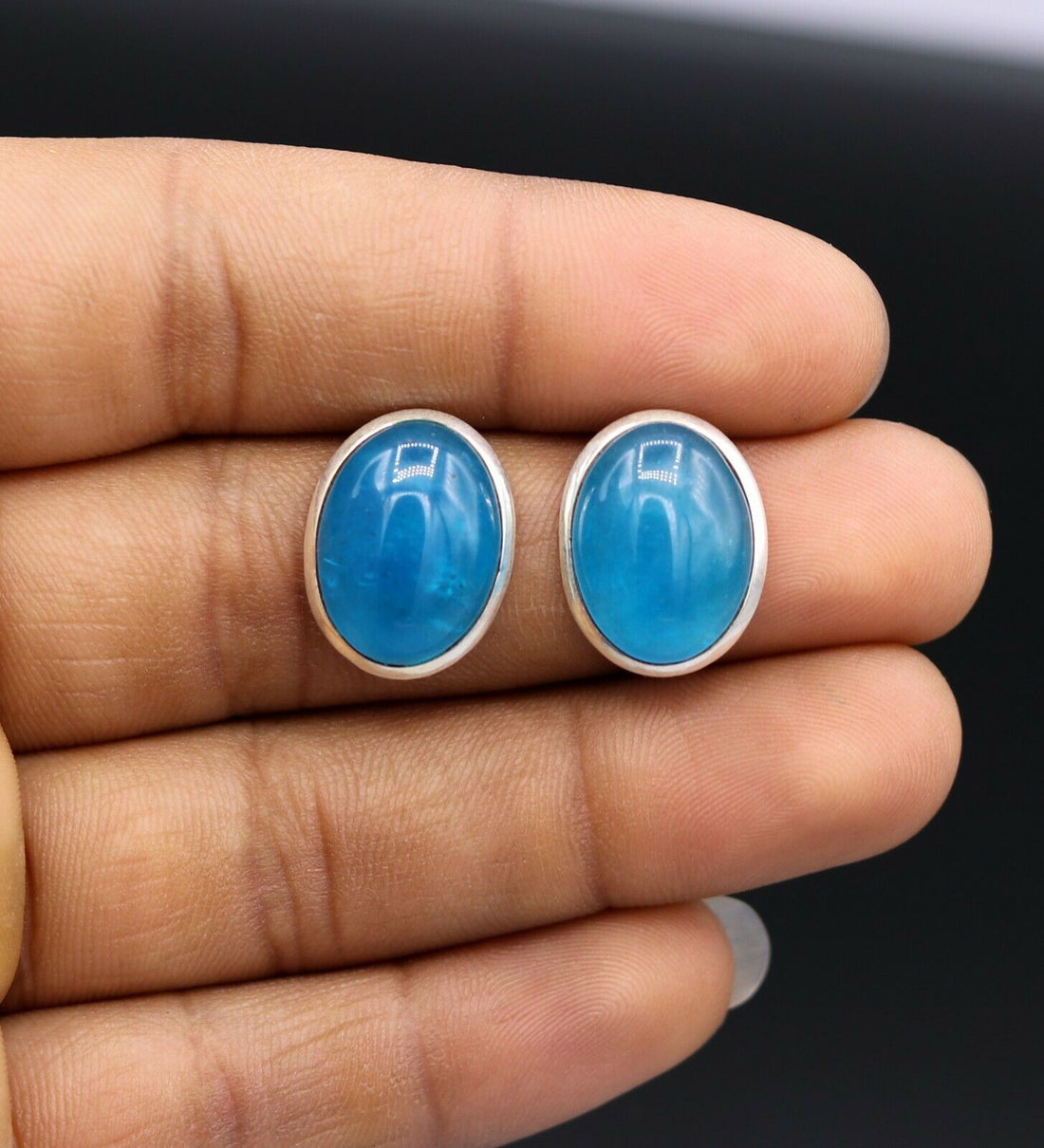 GENUINE SOLID 925 SILVER HANDMADE STUD EARRINGS DANGLING GIFTING JEWELRY s-179 - TRIBAL ORNAMENTS