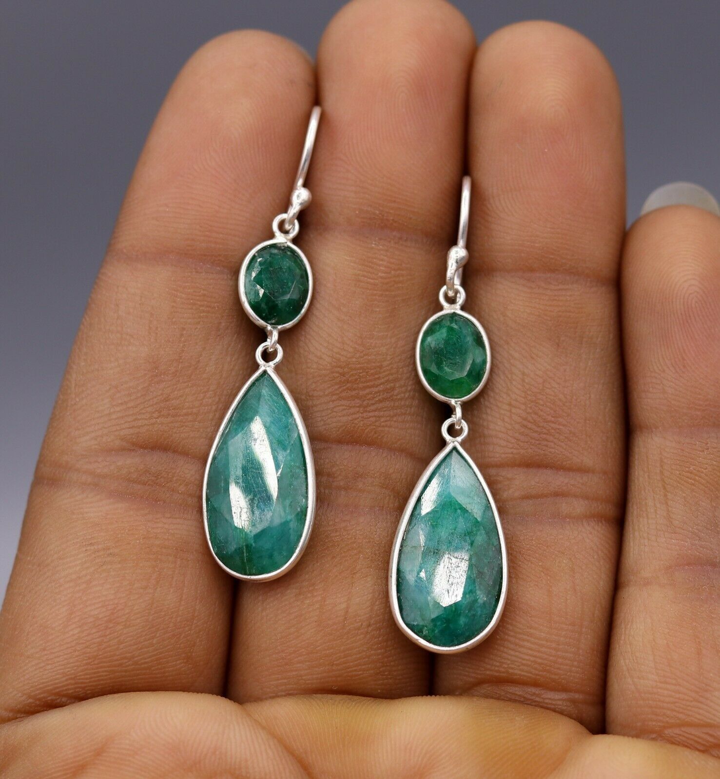 Diamond & Emerald Earrings – Jennifer Miller Jewelry