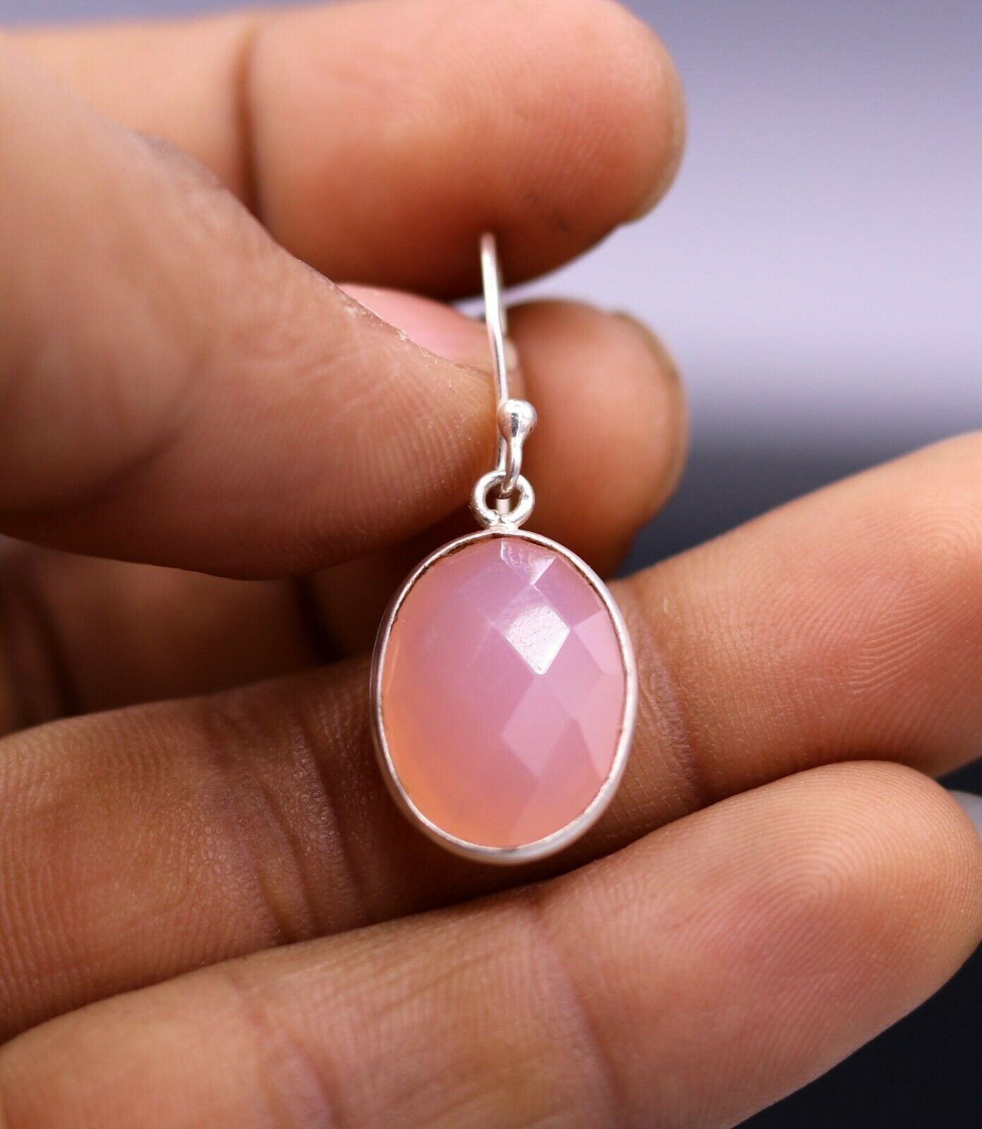 Rose Quartz Earrings - Serenity Studs – Moon Magic