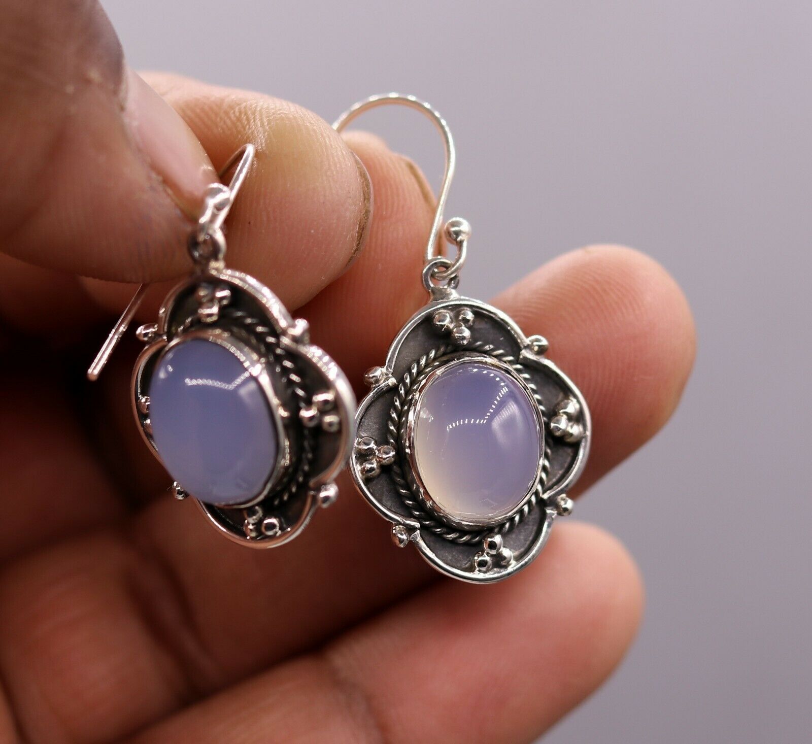 Large Rainbow Moonstone Earrings – Arkadia Designs