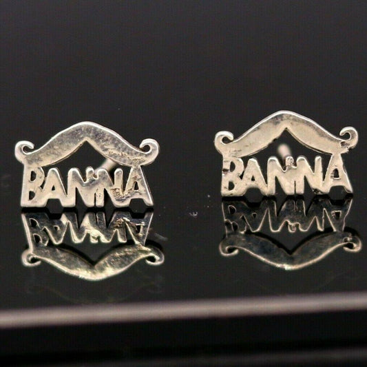 RAJASTHAN ROYALS BANNA RAJPUTANA 925 SILVER STUD EARRINGS FABULOUS STUDS s134 - TRIBAL ORNAMENTS