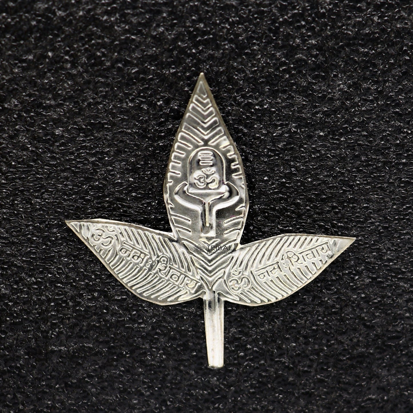 2" Lot Solid real silver handmade solid belva patra, shiva worshipping/ puja article, belpatra or bilva tree leaves su1133 - TRIBAL ORNAMENTS