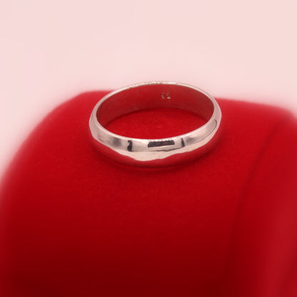 6mm 925 silver ring band by Tribal Ornaments, unisex engagement or wedding ring with a sleek, polished design and customizable size.