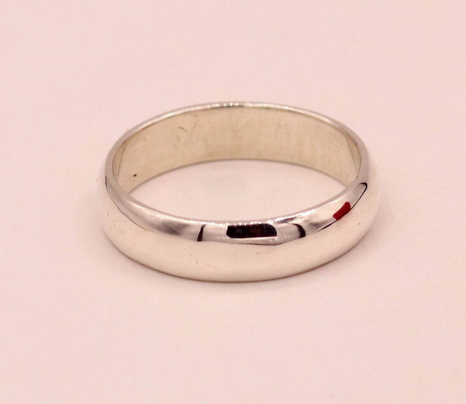 6mm 925silver Ring band fabulous unisex engagement wedding gifting custom size - TRIBAL ORNAMENTS