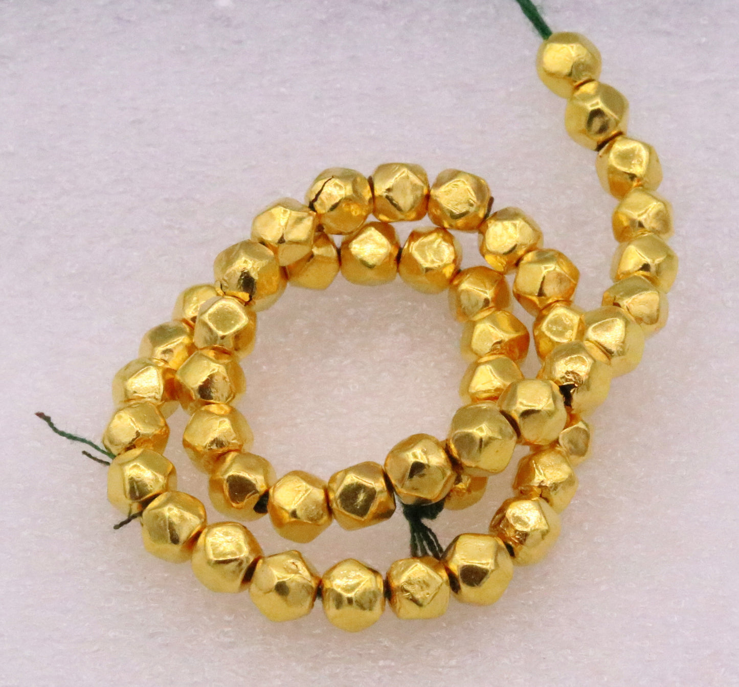 20 pieces Vintage handmade 20kt yellow gold beads ball for excellent jewelry making idea tribal rajasthani beads - TRIBAL ORNAMENTS