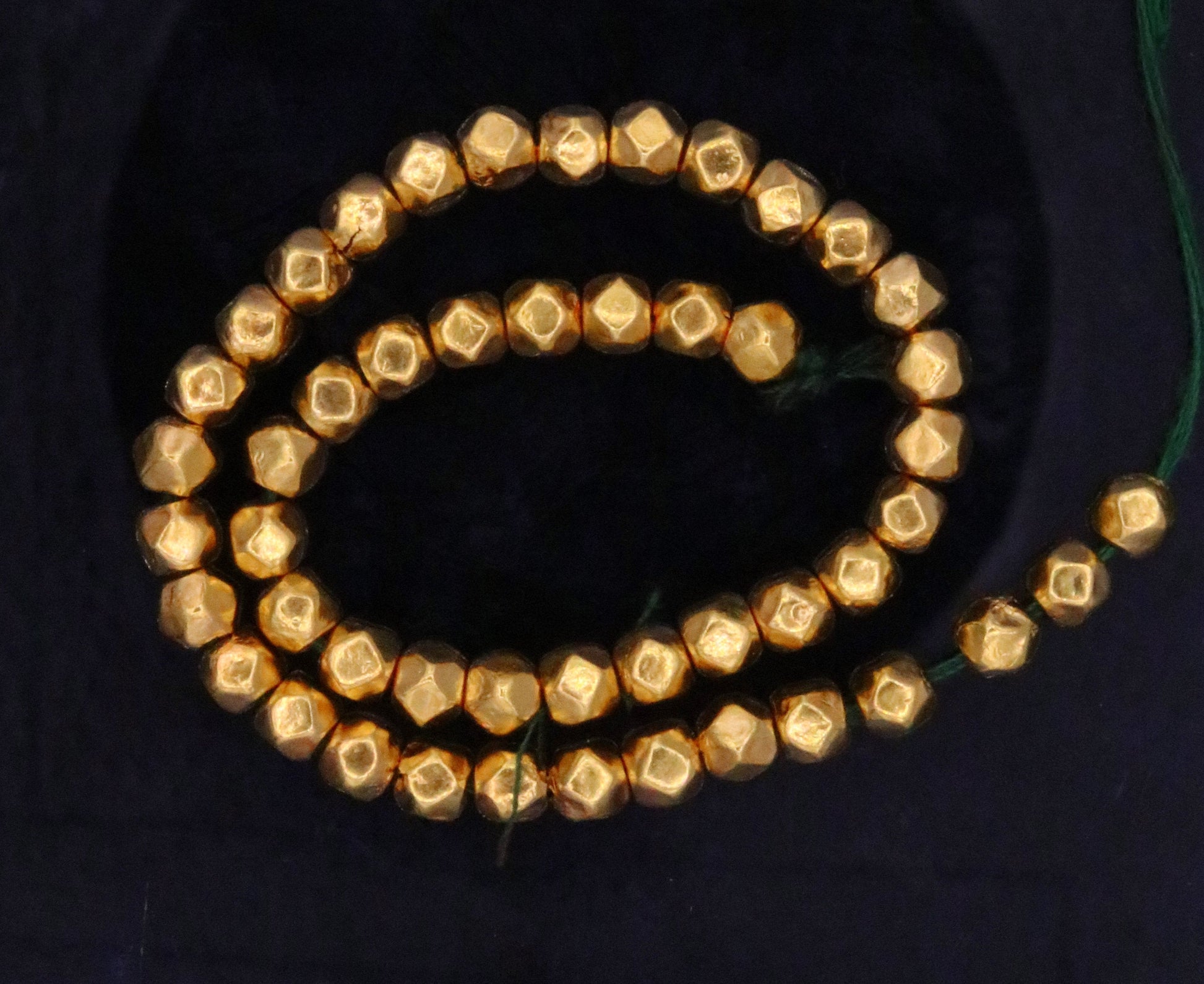 20 pieces Vintage handmade 20kt yellow gold beads ball for excellent jewelry making idea tribal rajasthani beads - TRIBAL ORNAMENTS