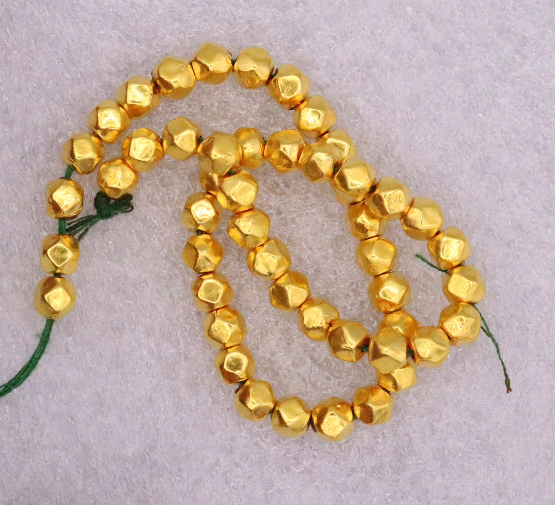 20 pieces Vintage handmade 20kt yellow gold beads ball for excellent jewelry making idea tribal rajasthani beads - TRIBAL ORNAMENTS