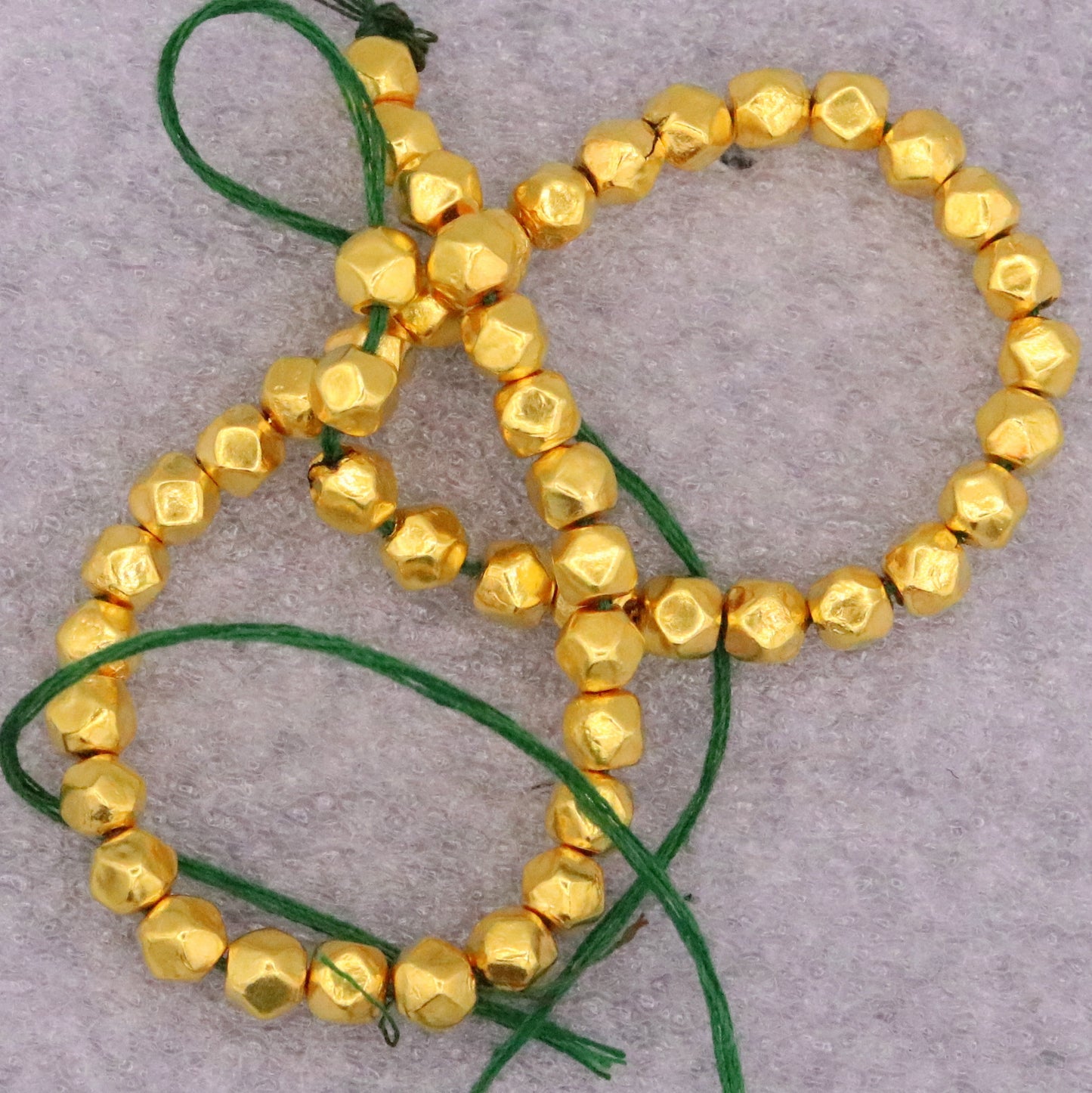 20 pieces Vintage handmade 20kt yellow gold beads ball for excellent jewelry making idea tribal rajasthani beads - TRIBAL ORNAMENTS