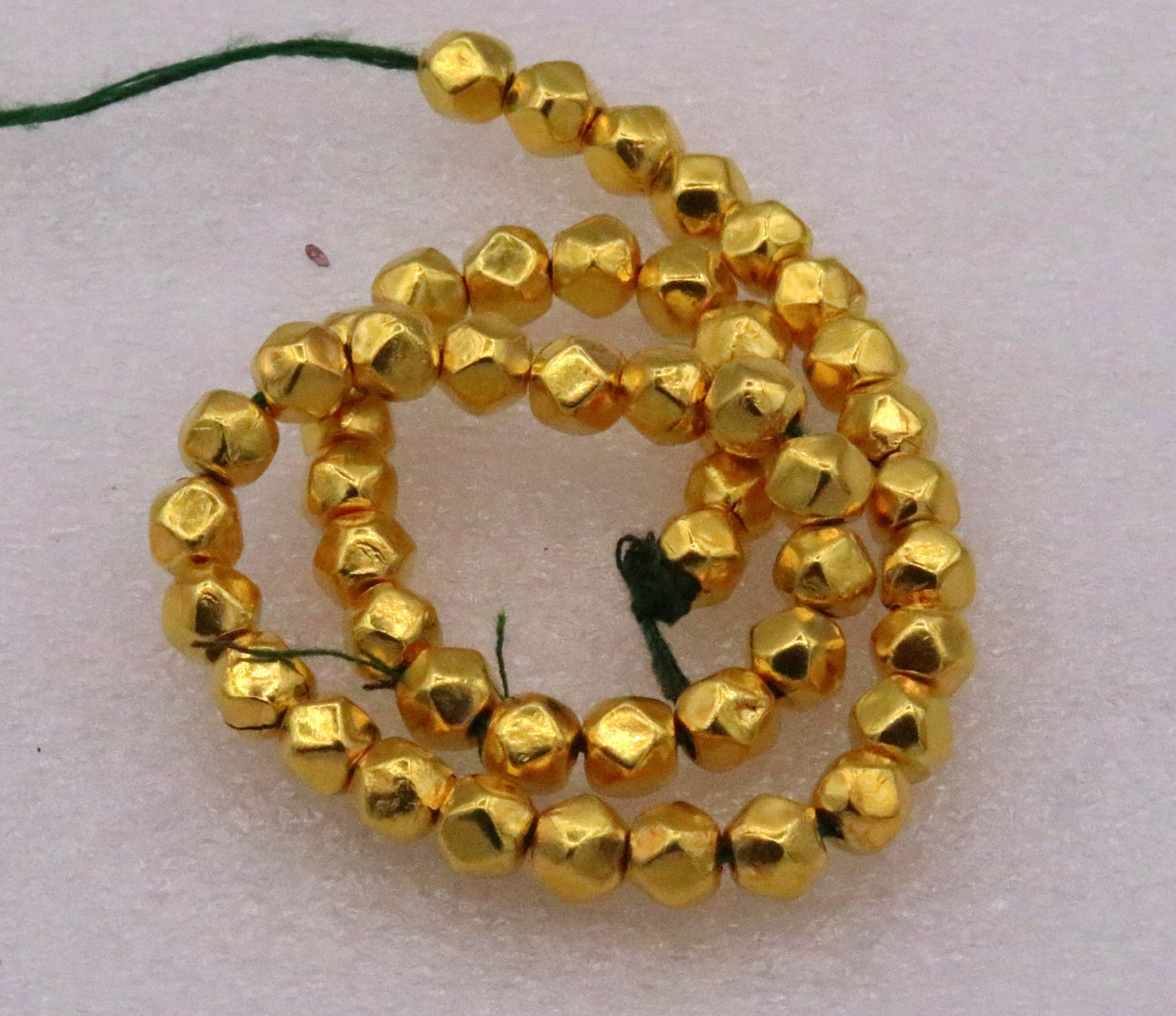 20 pieces Vintage handmade 20kt yellow gold beads ball for excellent jewelry making idea tribal rajasthani beads - TRIBAL ORNAMENTS