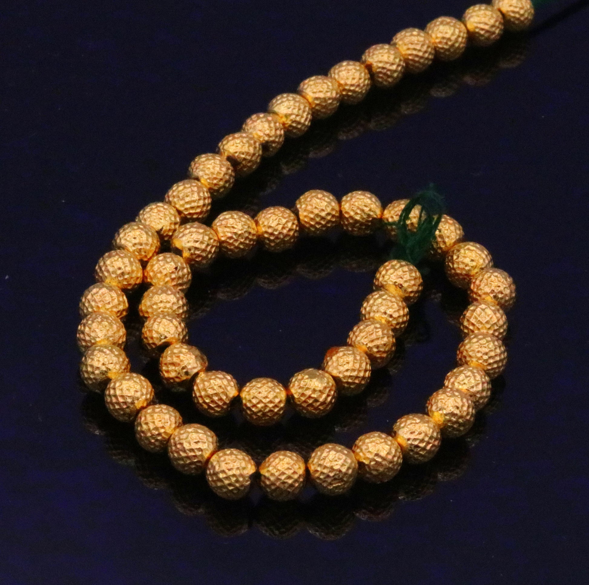 Lot 20 pieces Vintage handmade 20kt yellow gold beads ball for excellent jewelry making idea tribal rajasthani beads - TRIBAL ORNAMENTS
