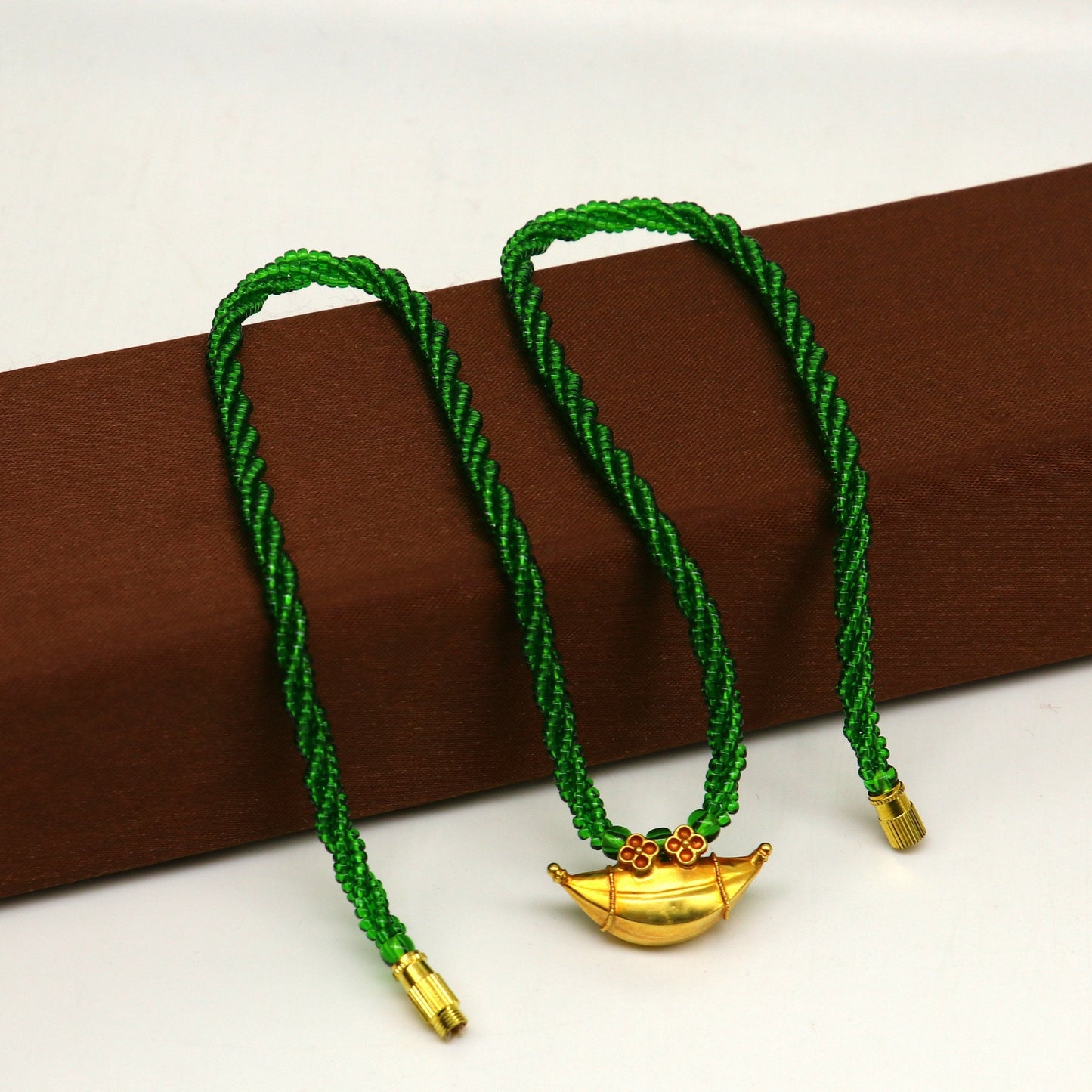 20 kt yellow gold handmade amulet pendant, fabulous vintage ethnic pendant daily use jewelry from india, best gifting dainty necklace ap09 - TRIBAL ORNAMENTS