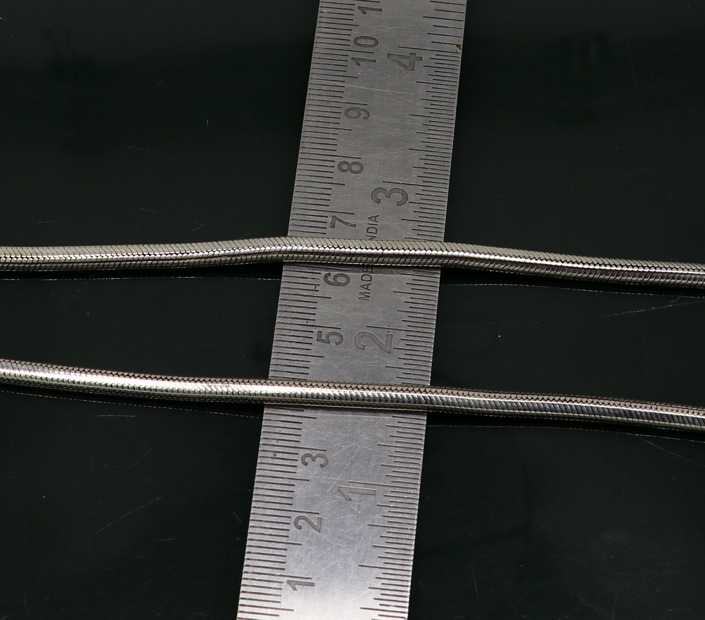 4 mm 16" to 28" long screw chain 925 sterling silver handmade snake chain pendant chain, necklace chain, oxidized silver trendy chain ch105 - TRIBAL ORNAMENTS